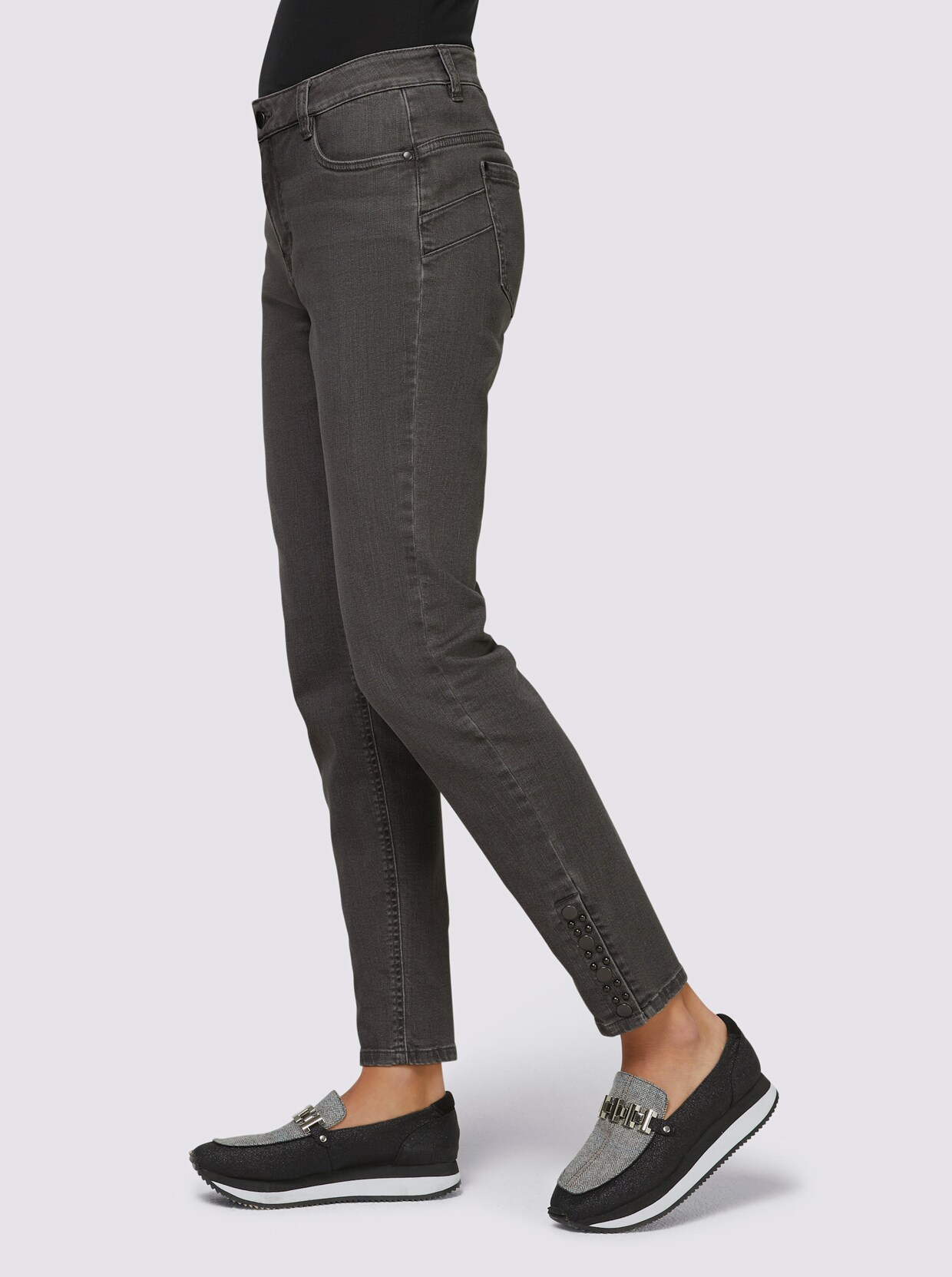 heine Bauchweg-Jeans - grey denim