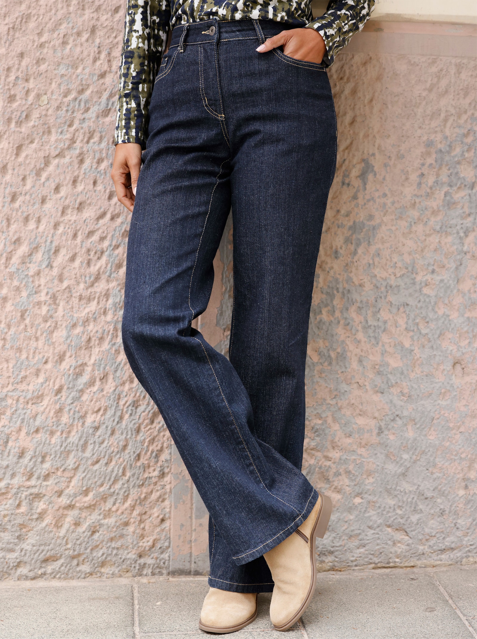 Jeans met studs - dark-blue