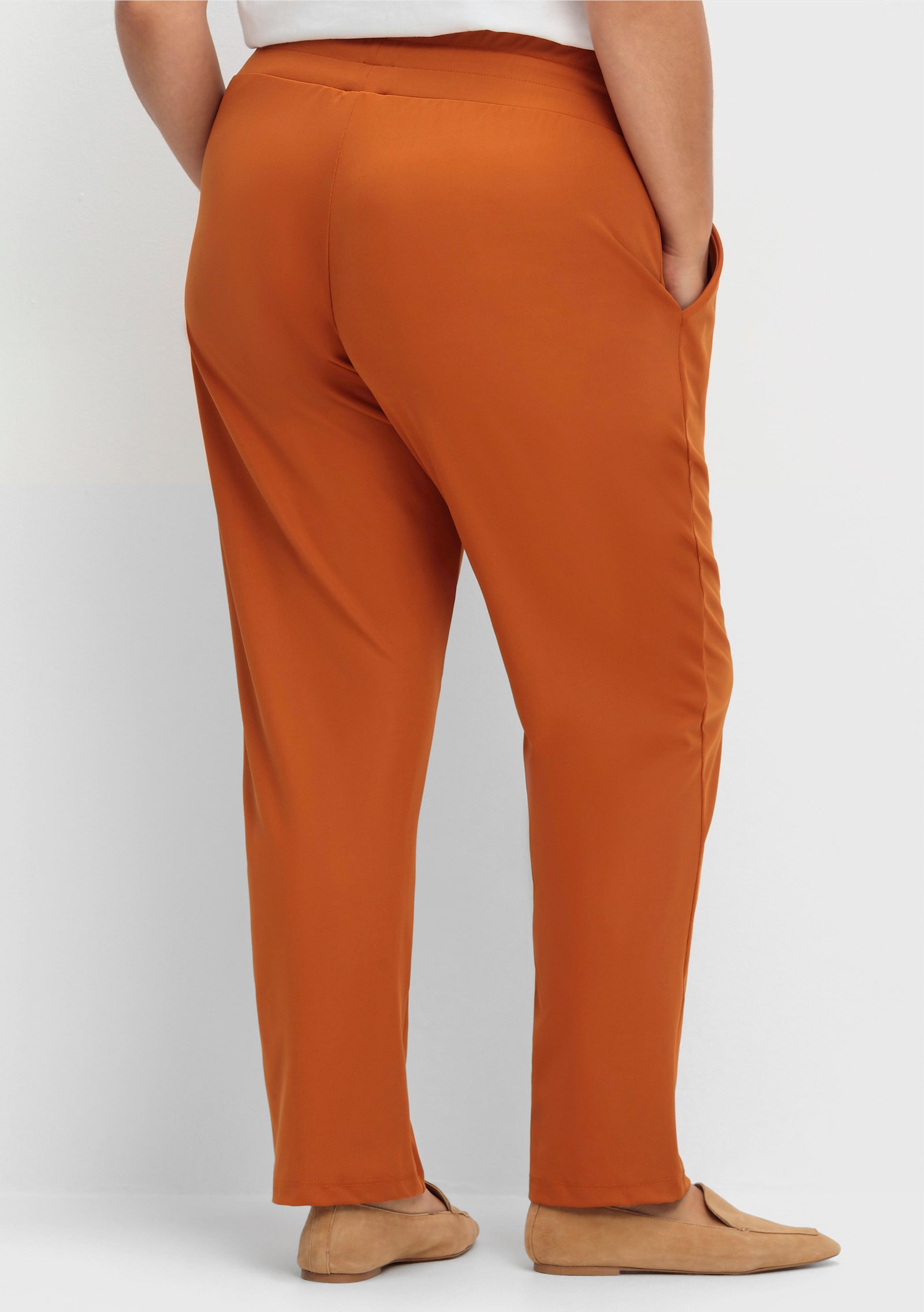 Schlupfhose in Stretch-Qualität - cognac