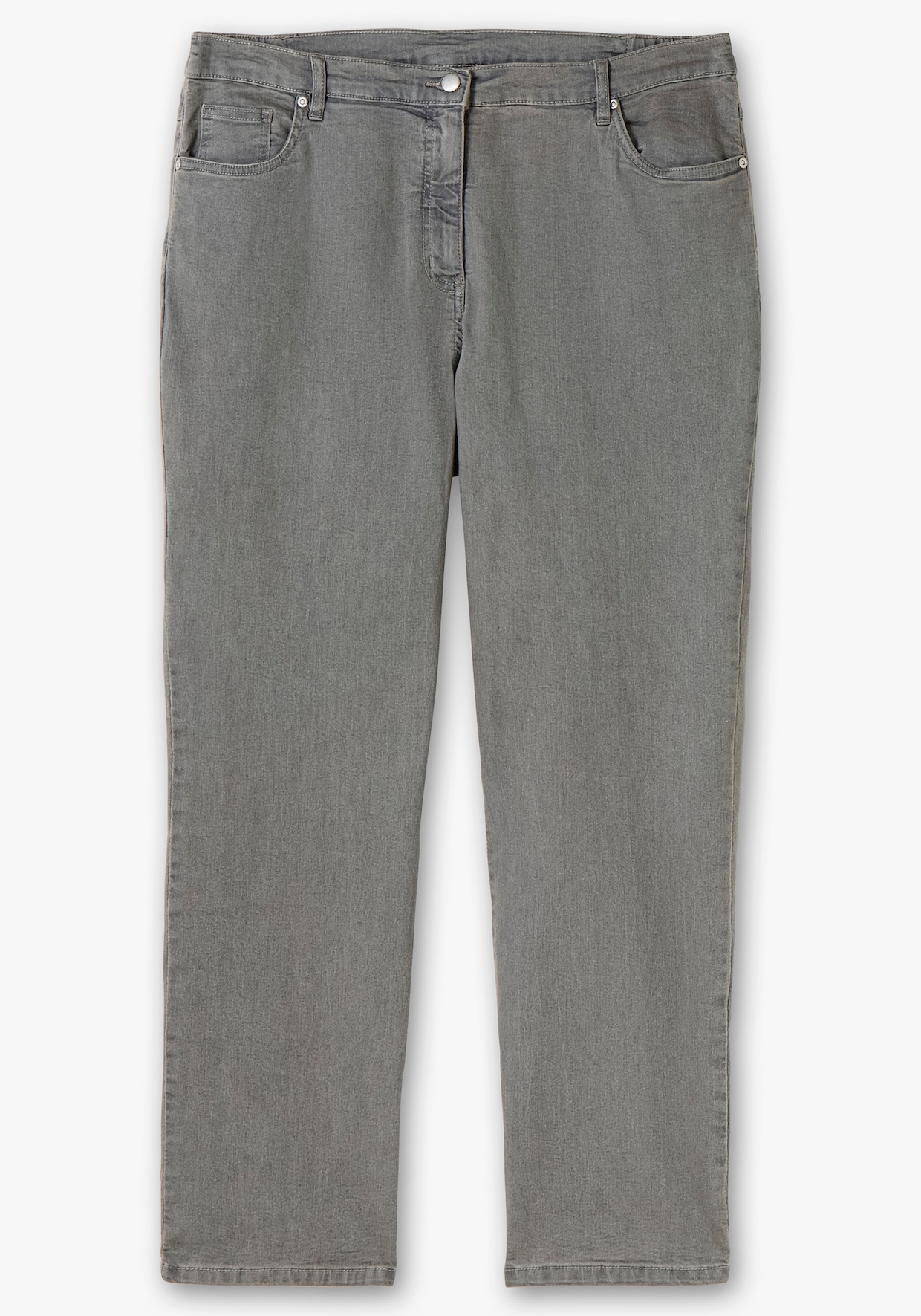 5-Pocket-Jeans mit Stickerei-Motiv - grey-denim