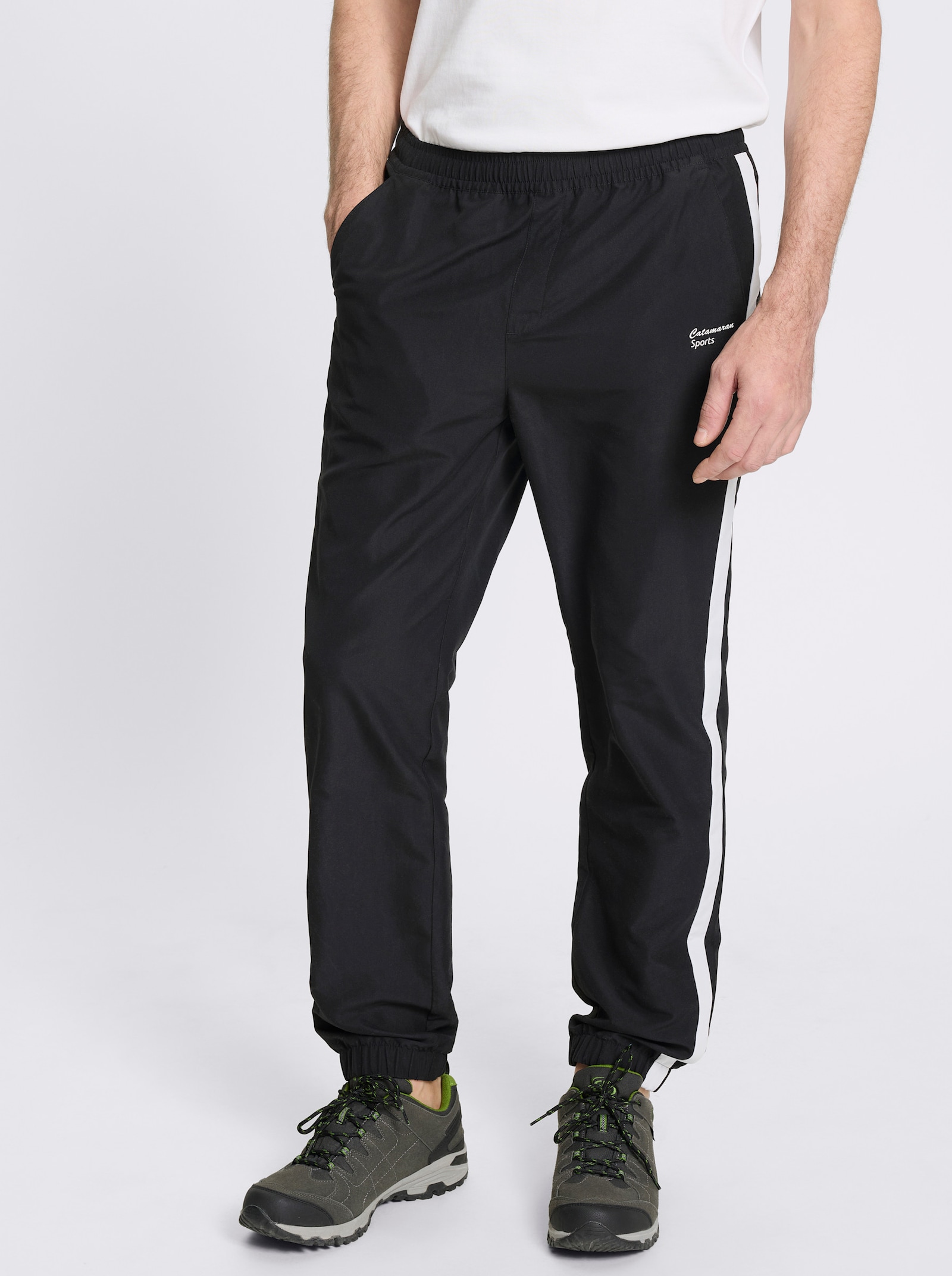 Catamaran Sports Funktionshose in Microfaser-Qualität - schwarz-weiß