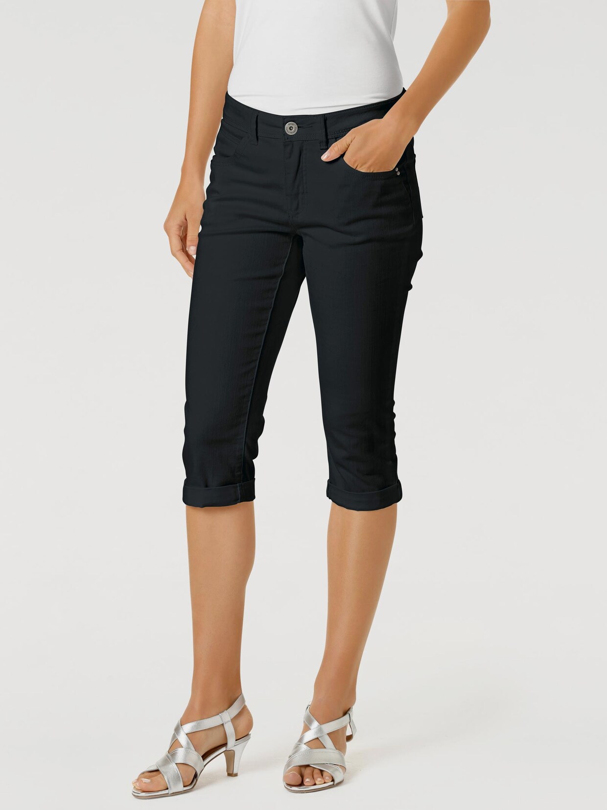 Linea Tesini Bauchweg-Hose - schwarz