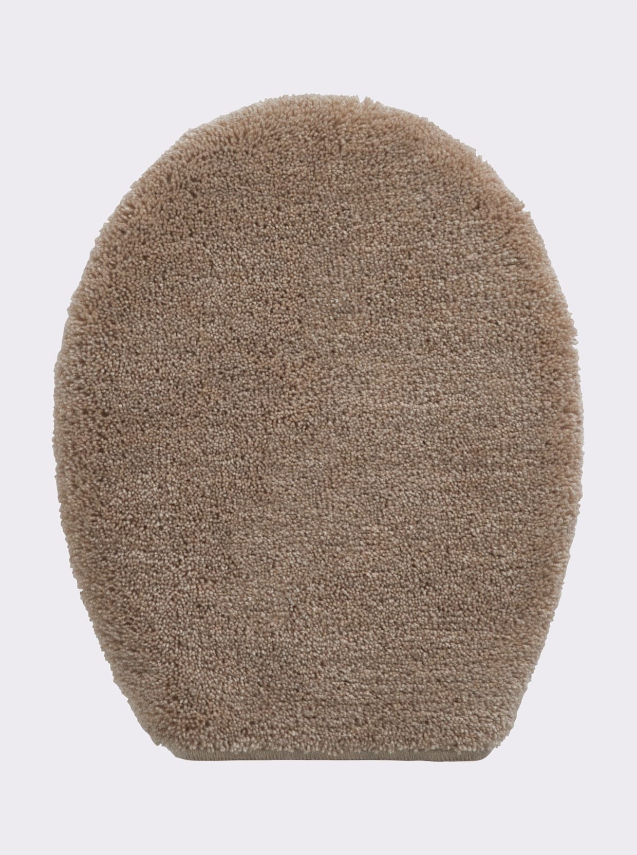 Grund Badematte - taupe-koralle-gemustert