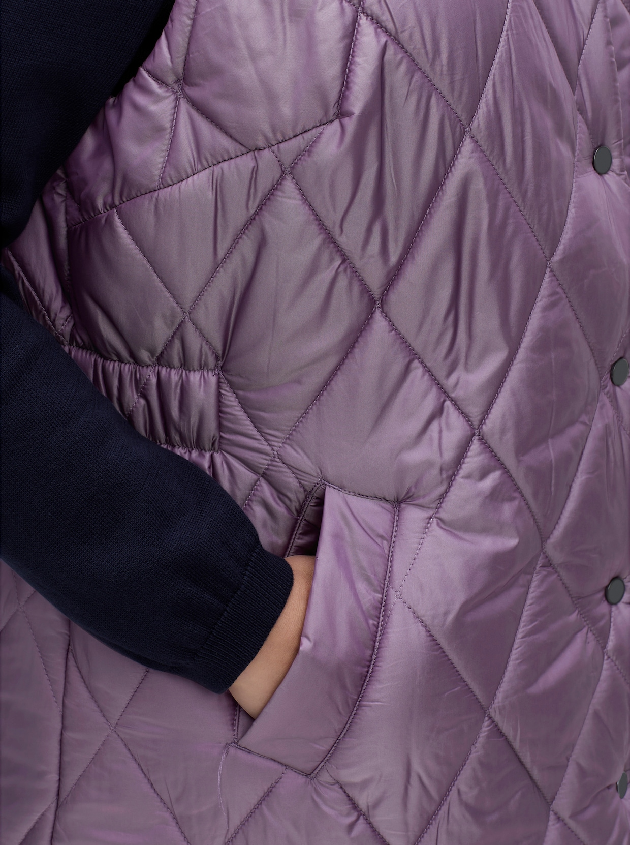 Steppweste in Longform - feige