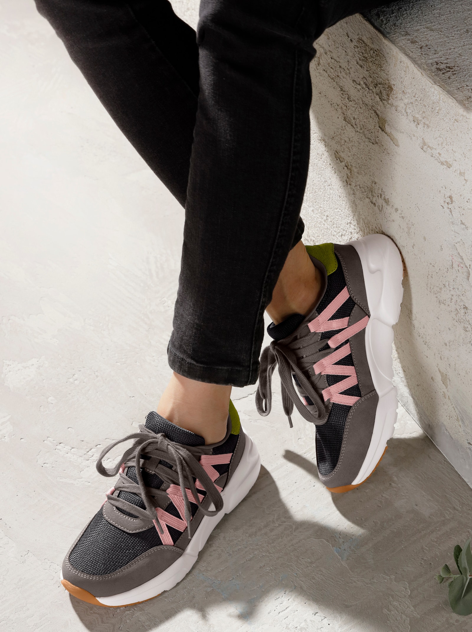 heine Sneaker - grau-bunt