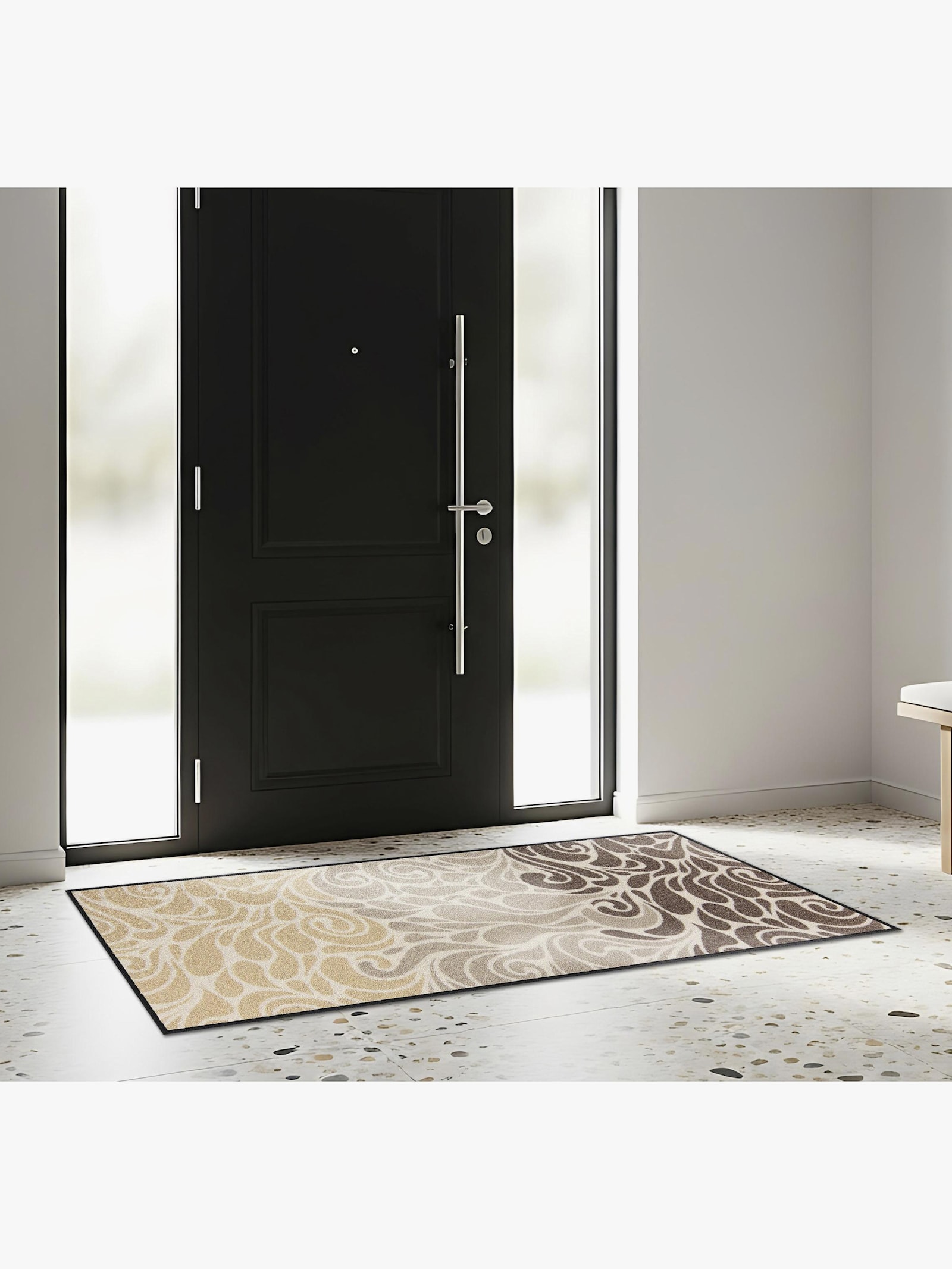 Salonloewe Fußmatte - braun-sand-bedruckt