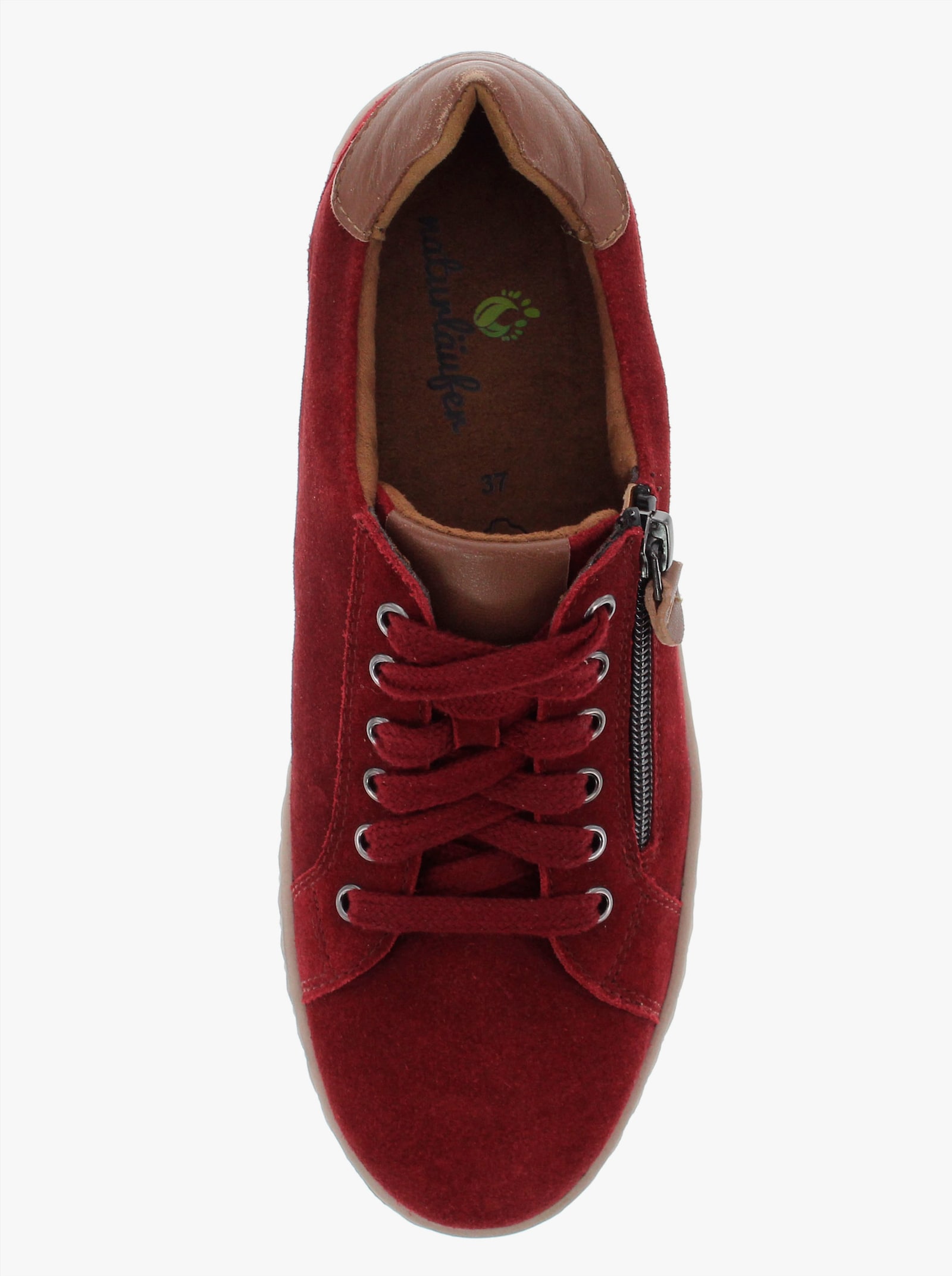 Naturläufer Sneaker für kräftige Füße, Naturläufer - rot