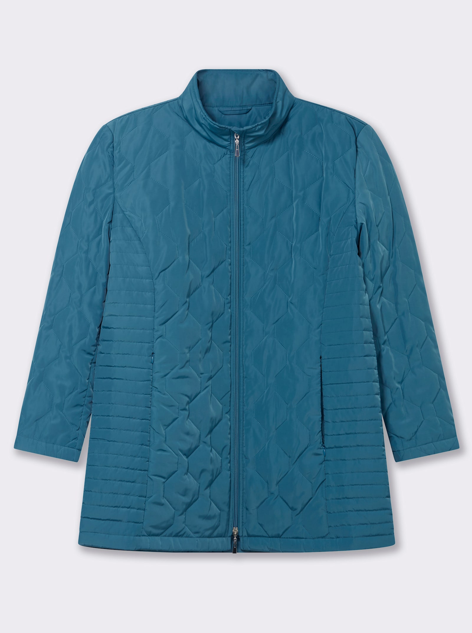 sheego Steppjacke mit Wellen- und Quersteppung - topas