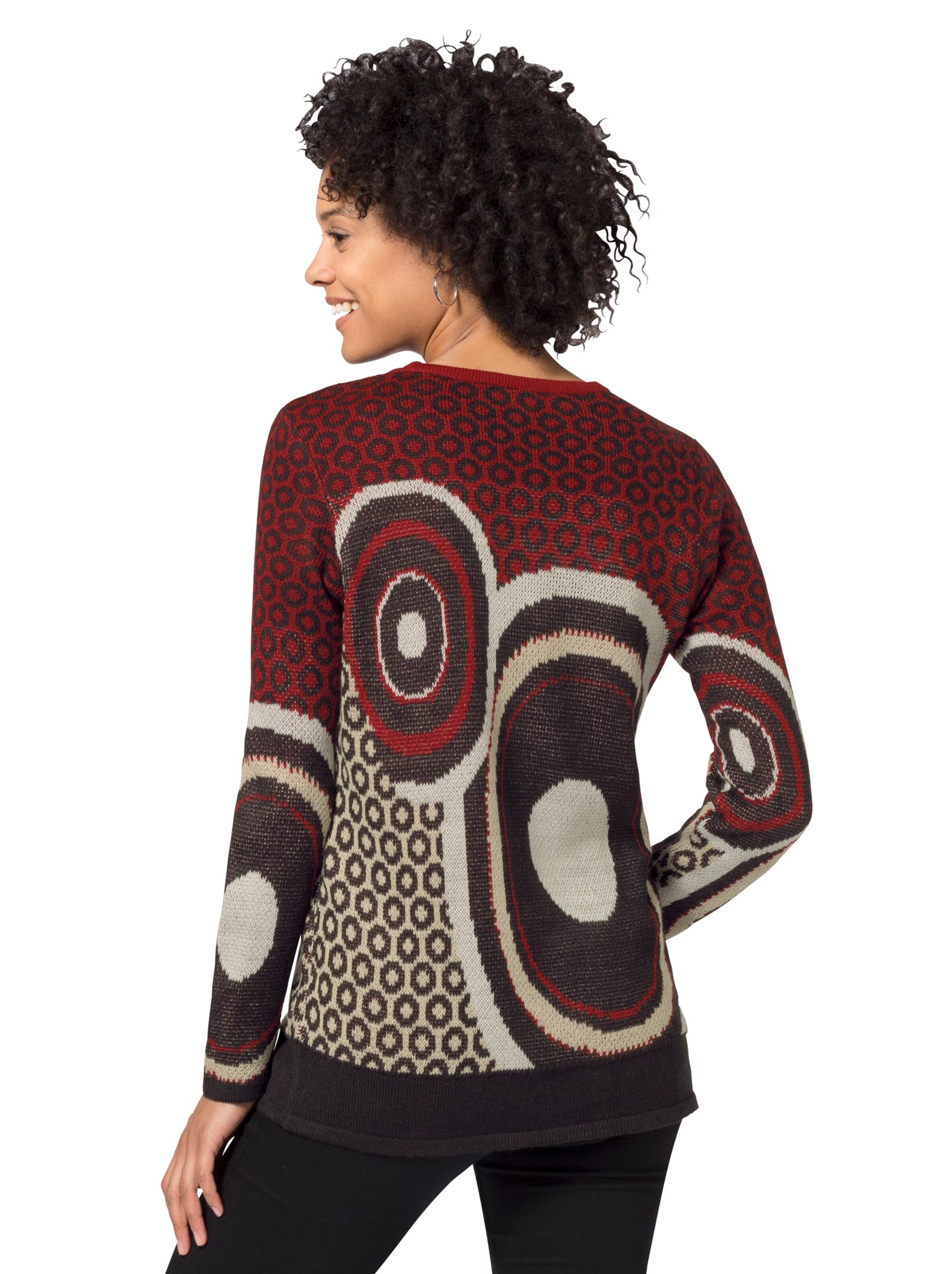 Pullover - schwarz-gemustert