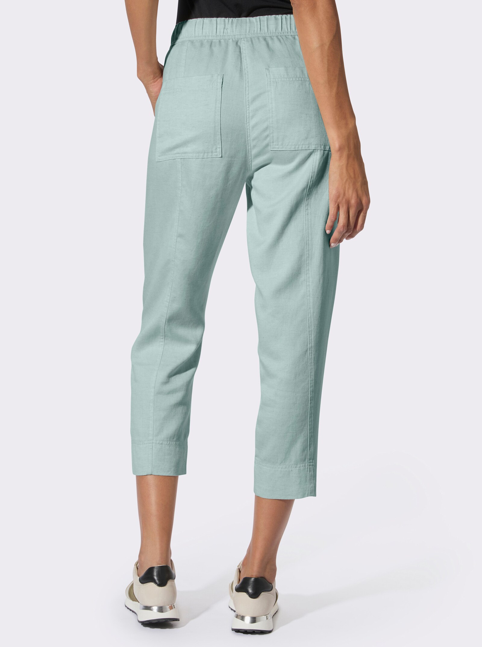 Ascari Edel-Jogpants mit Leinen - kalkmint