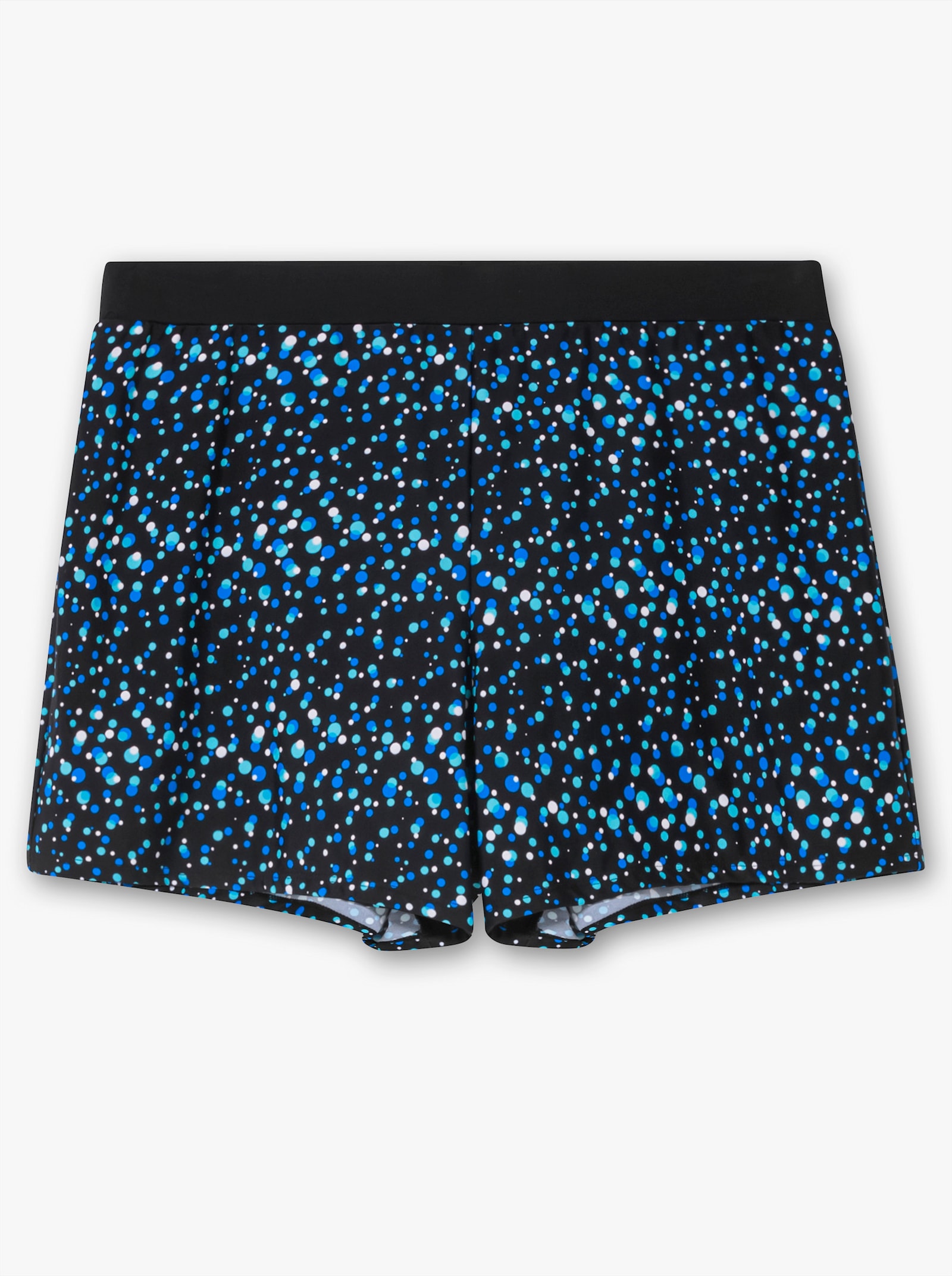 sheego Badeshorts mit Pünktchen-Druck - schwarz-gemustert