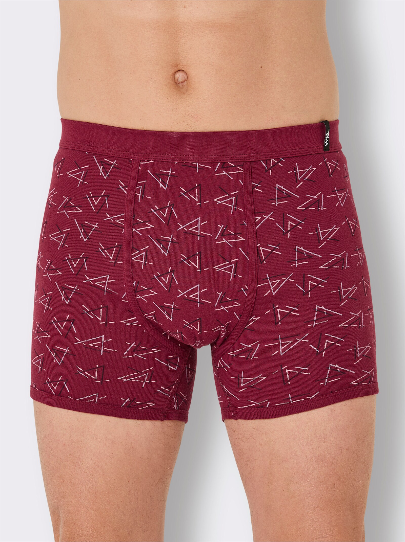 wäschepur men Hose kurz - mittelblau + marine + dunkelrot
