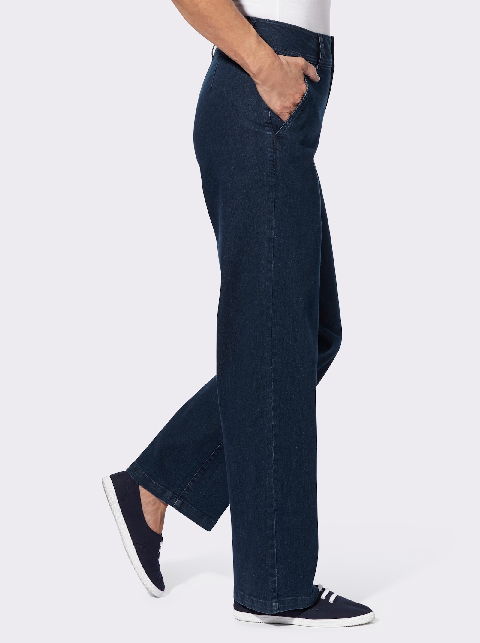 Jeans met wijde pijpen - dark-blue