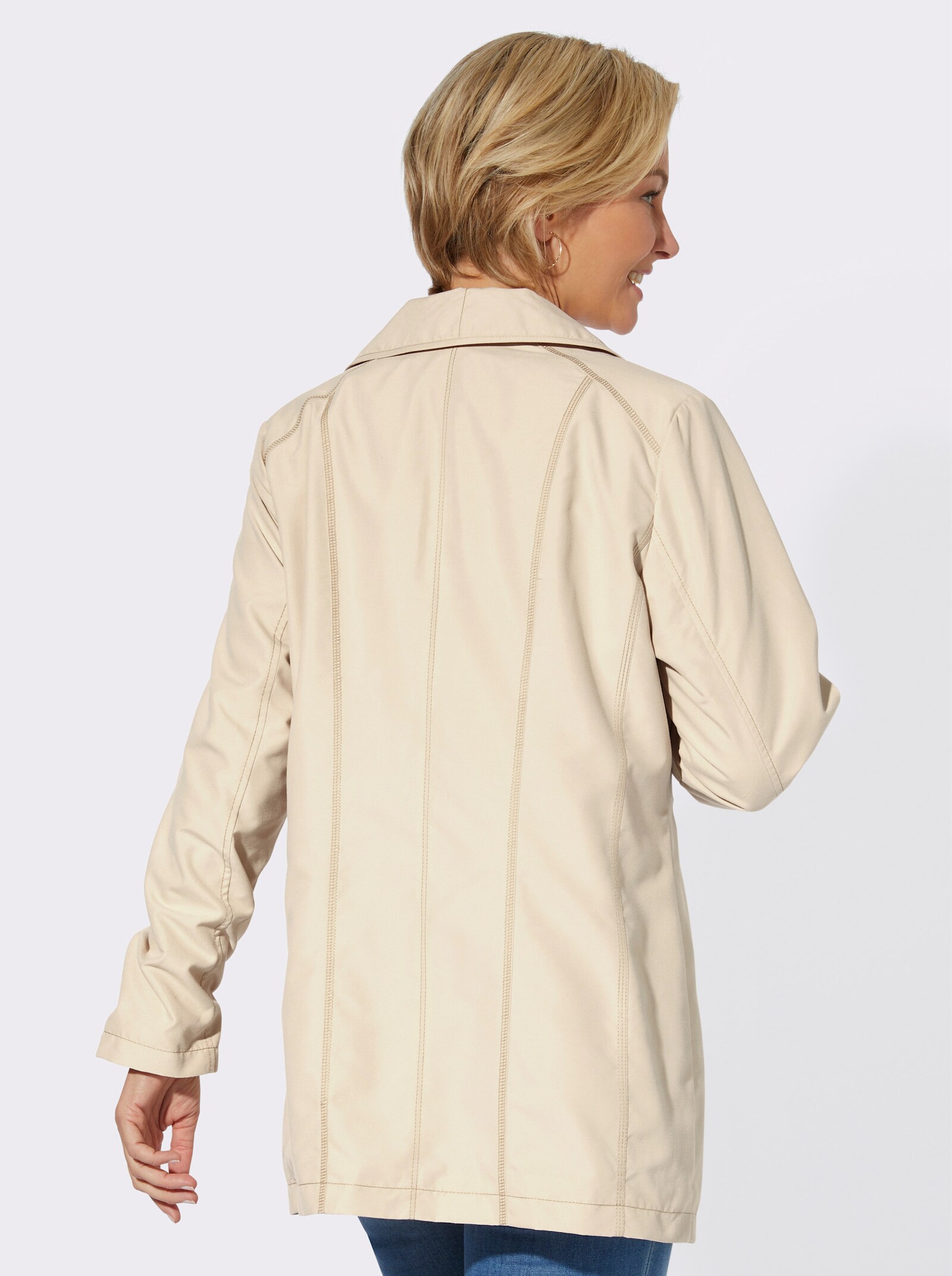 Übergangsjacke in Microfaser-Qualität - sand