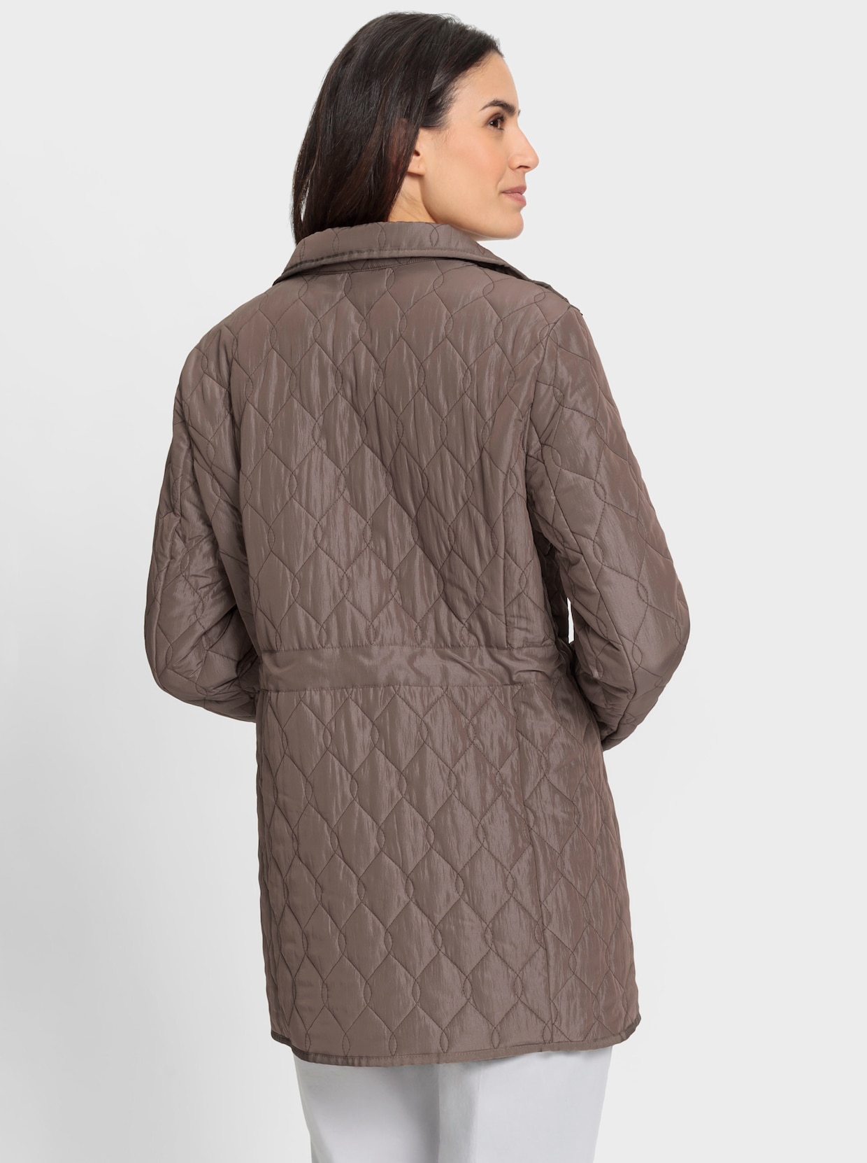 Steppjacke - dunkeltaupe