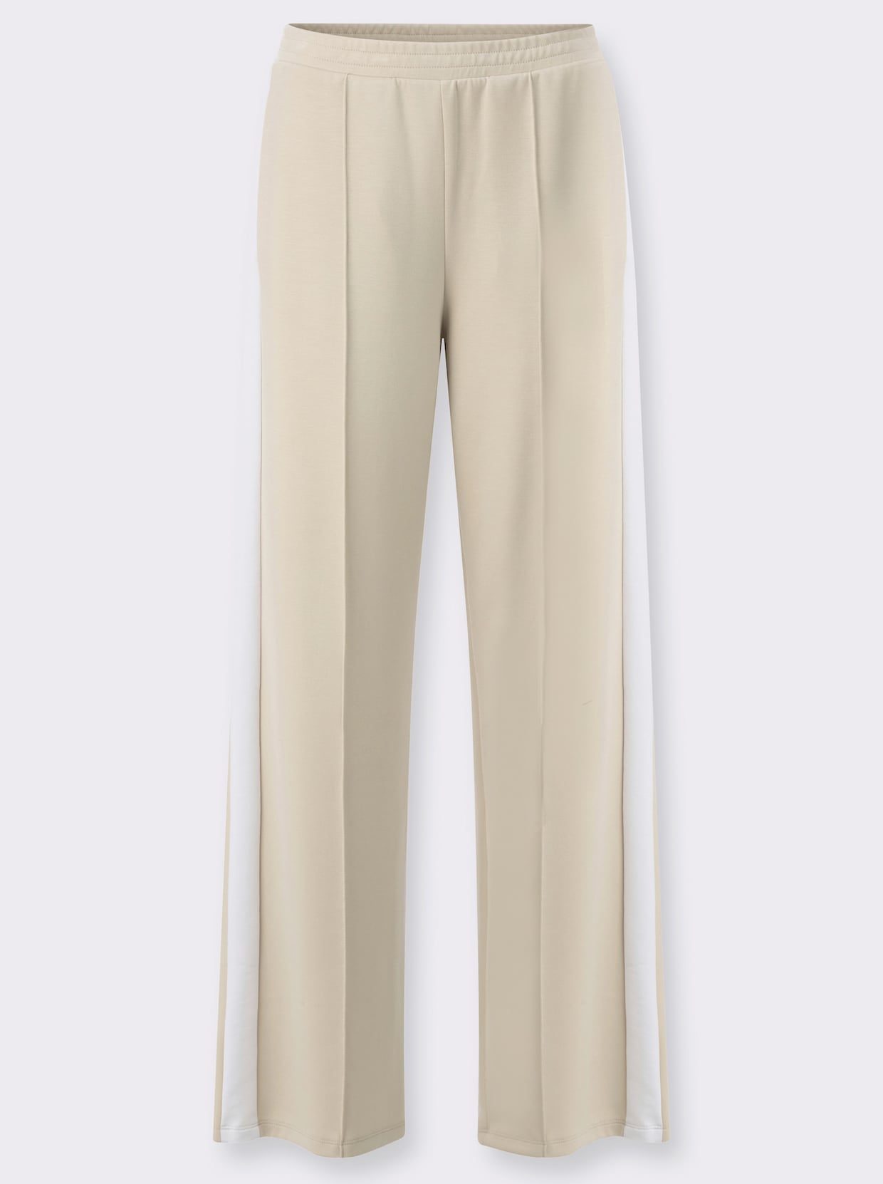 Jerseyhose - sand-weiß