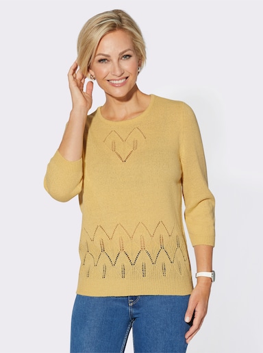 3/4 Arm-Pullover - vanille