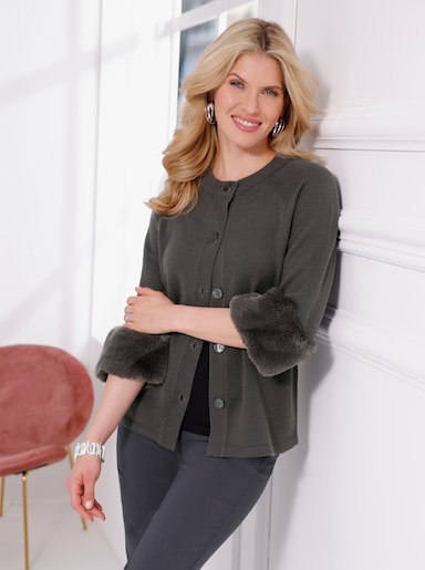 Strickjacke - graphit