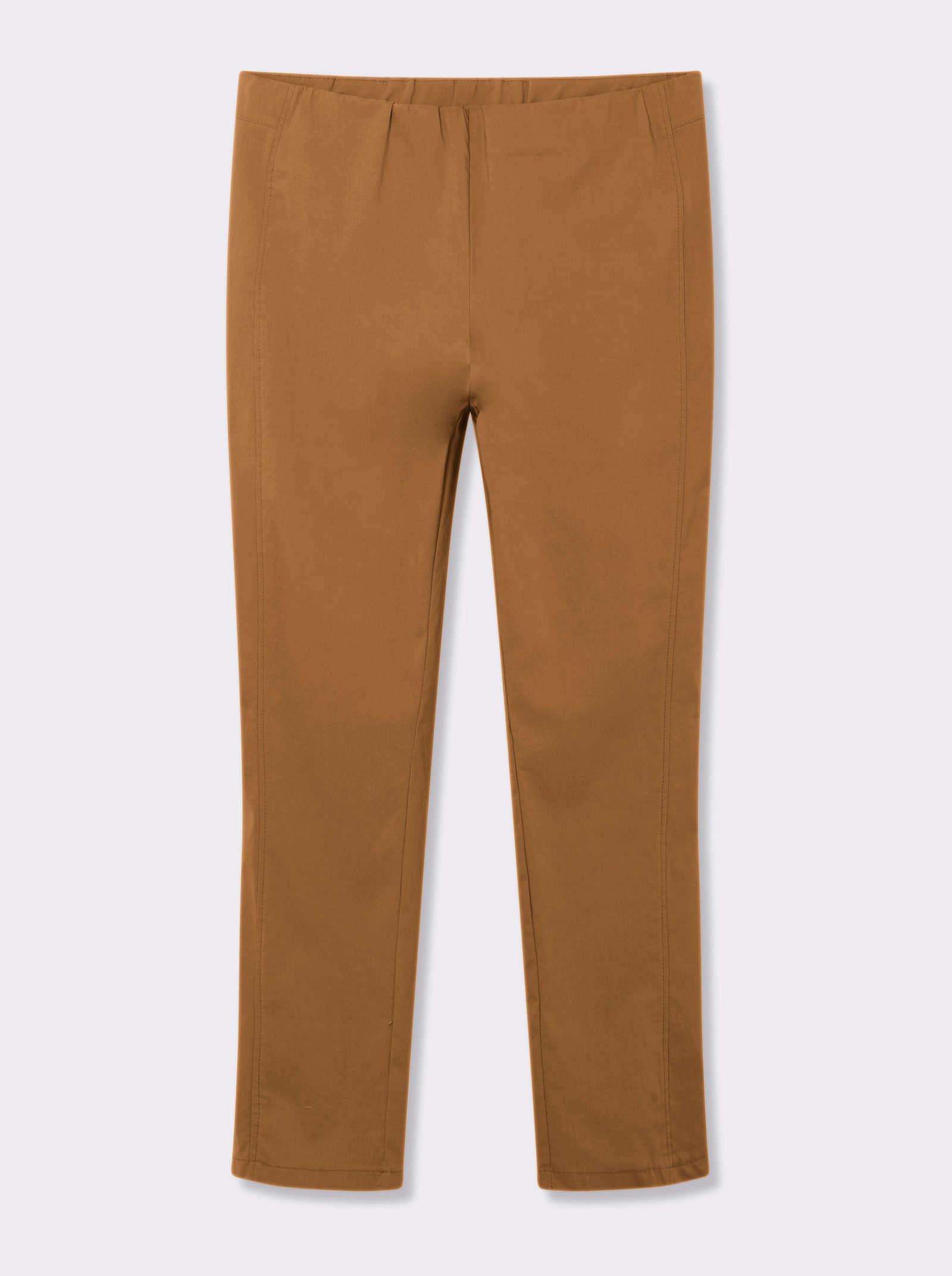 Stehmann Comfort line Hose mit Dehnbund, Viskose-Qualität - cognac