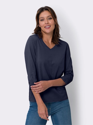 Shirt met 3/4-mouw - marine