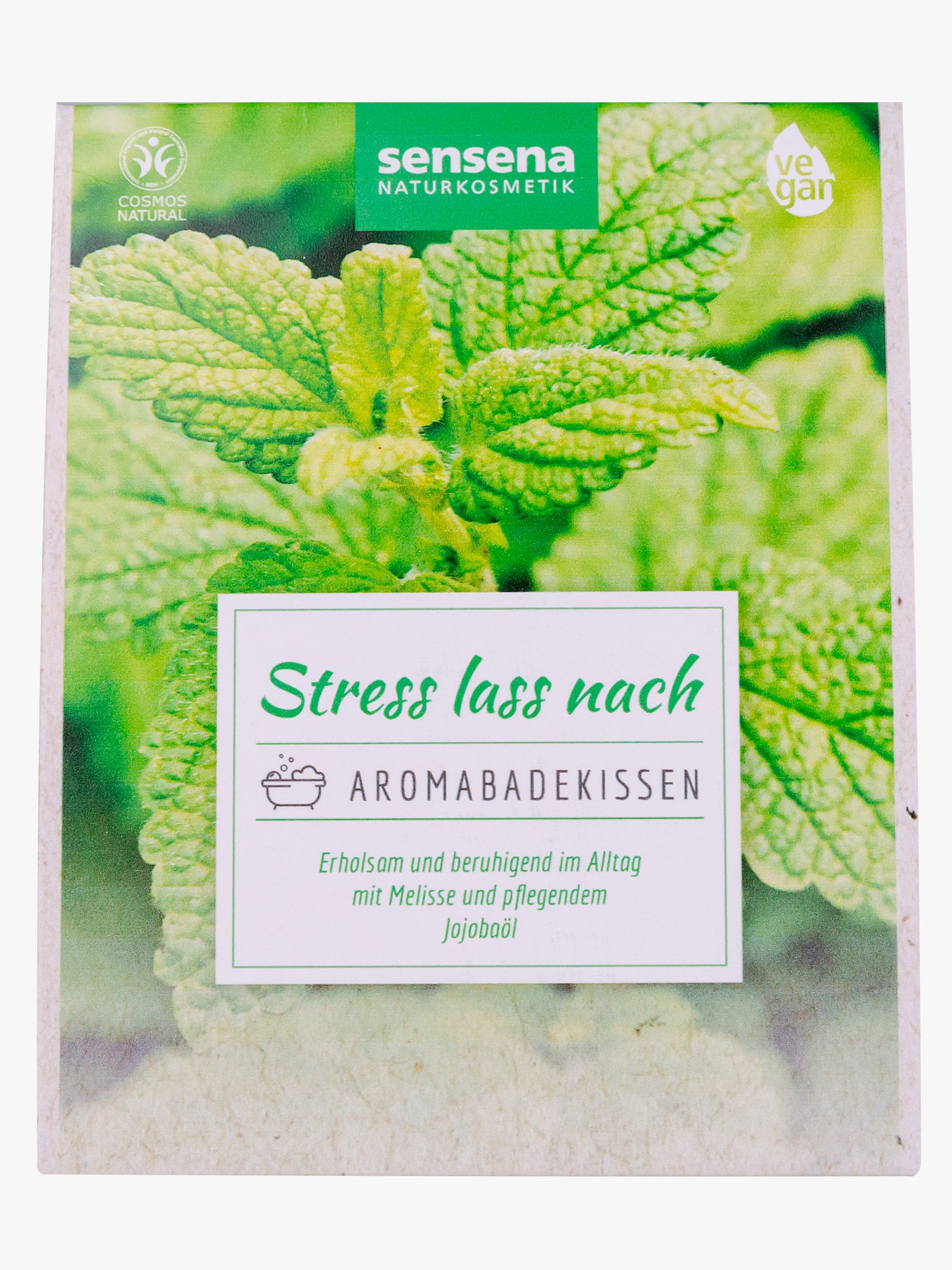 Aromabadkissen mit Cremebad - seegrün