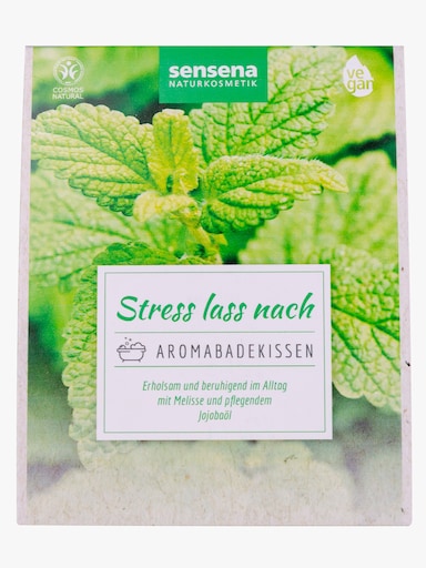 Aromabadkissen mit Cremebad - seegrün