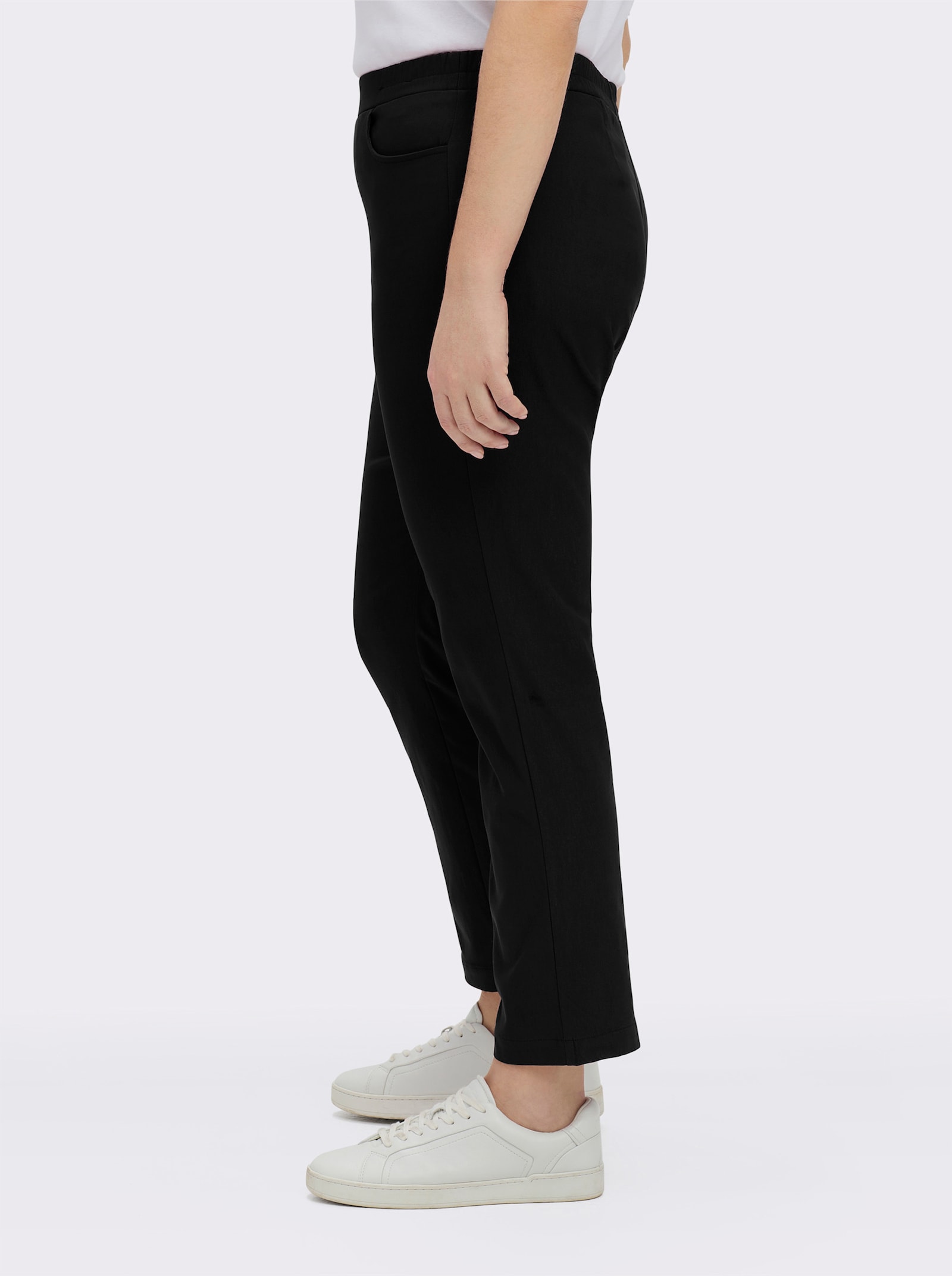 Schlupfhose in Bengalin-Qualität - schwarz