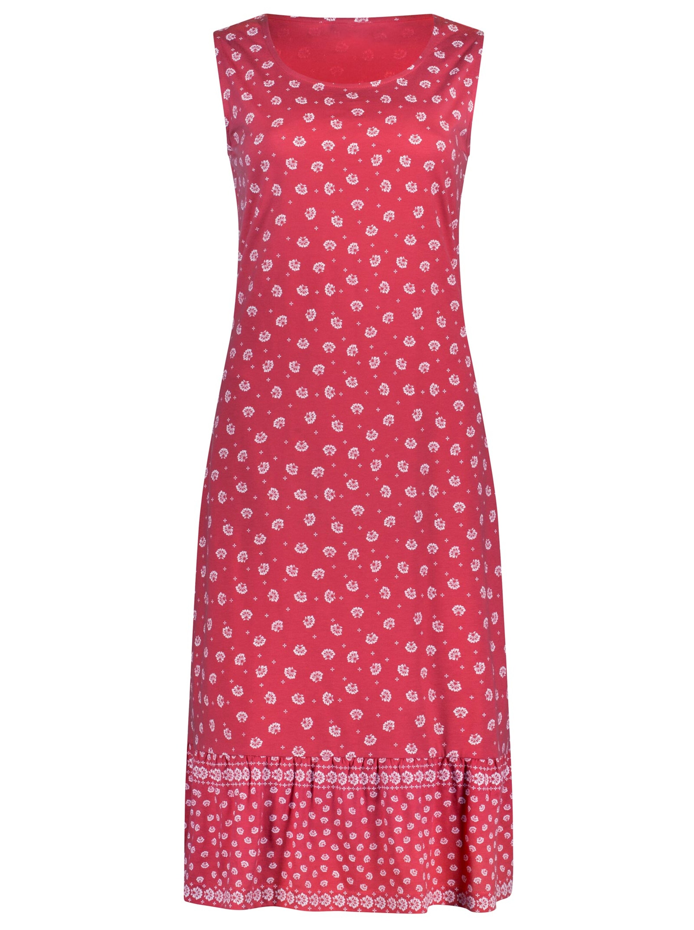 Kleid - rot-gemustert