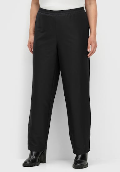 Thermohose mit wärmendem Futter - schwarz