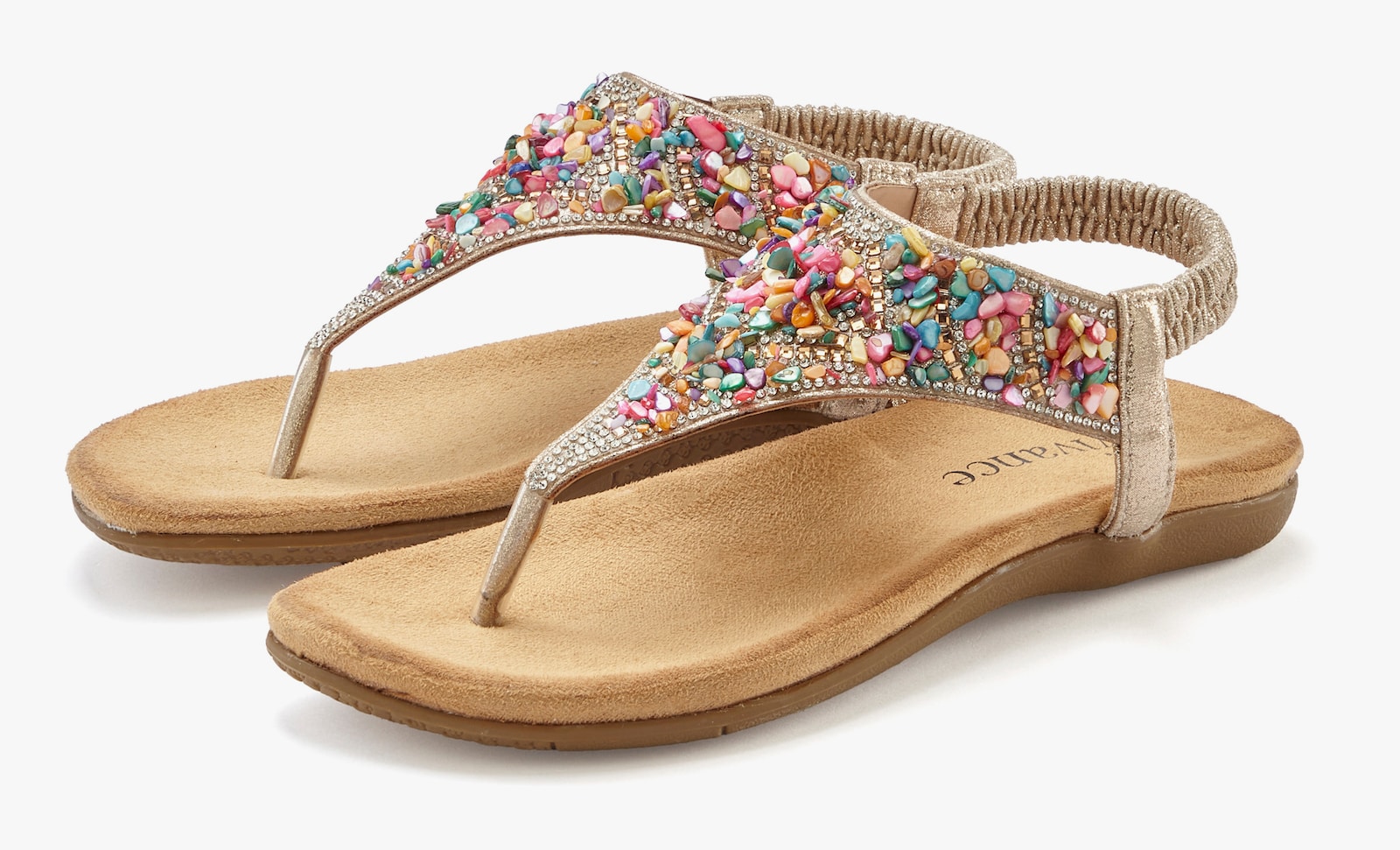 Vivance Sandale - bronzefarben mehrfarbig