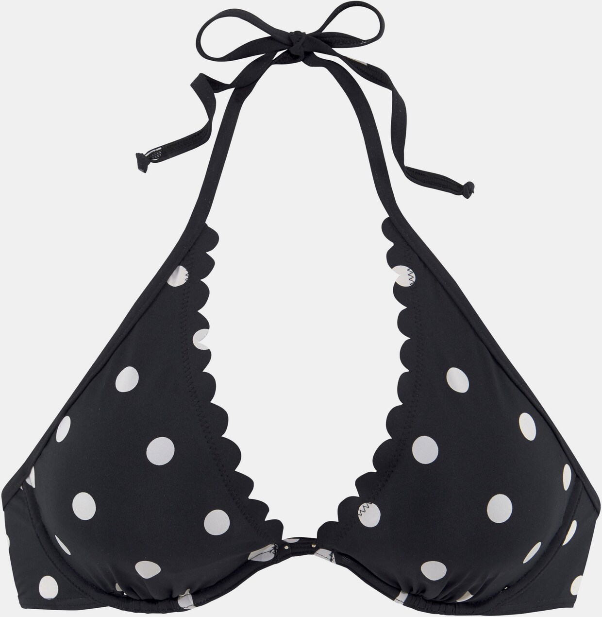 LASCANA Bügel-Bikini-Top - schwarz-weiß