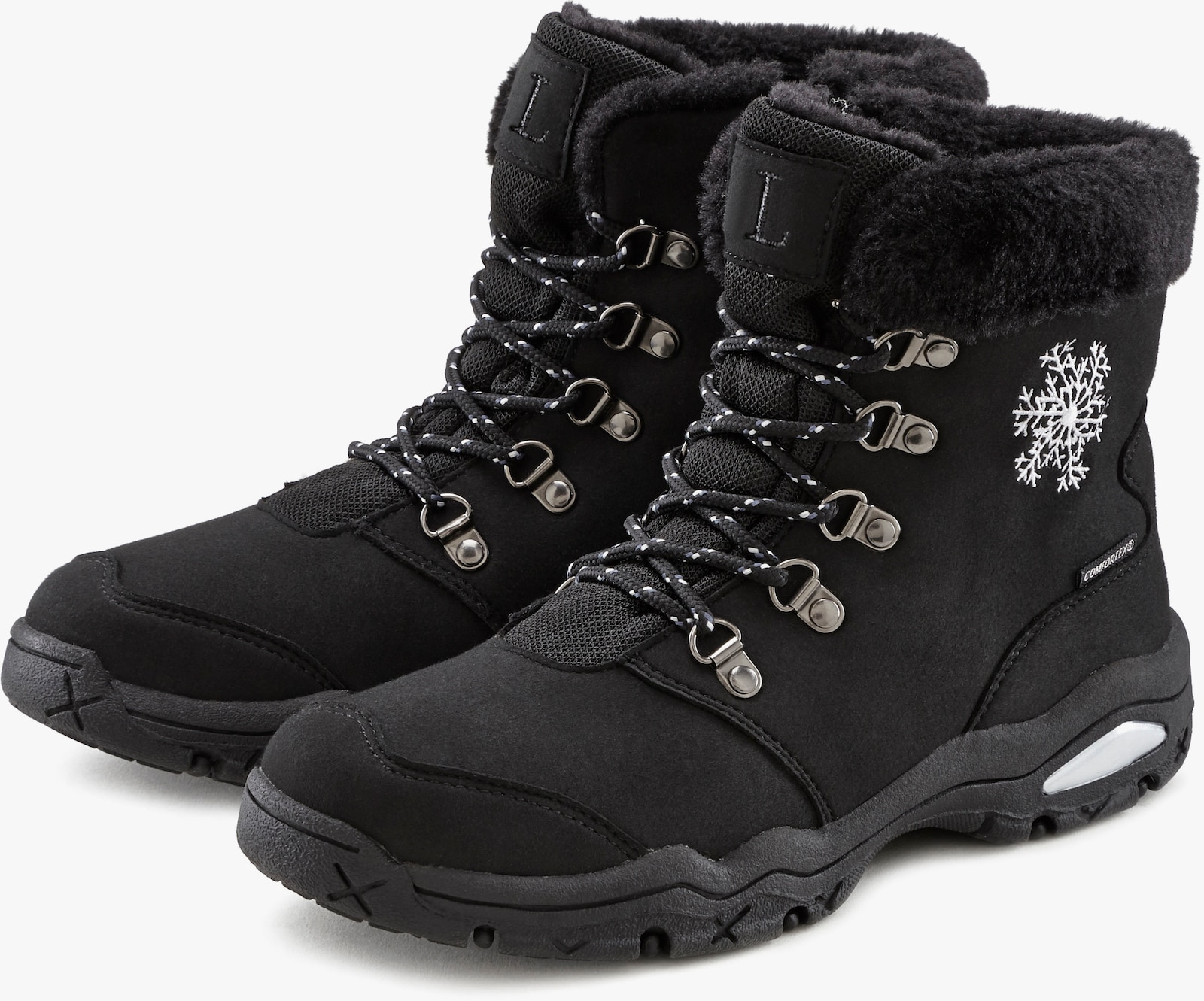 LASCANA Winterstiefelette - schwarz
