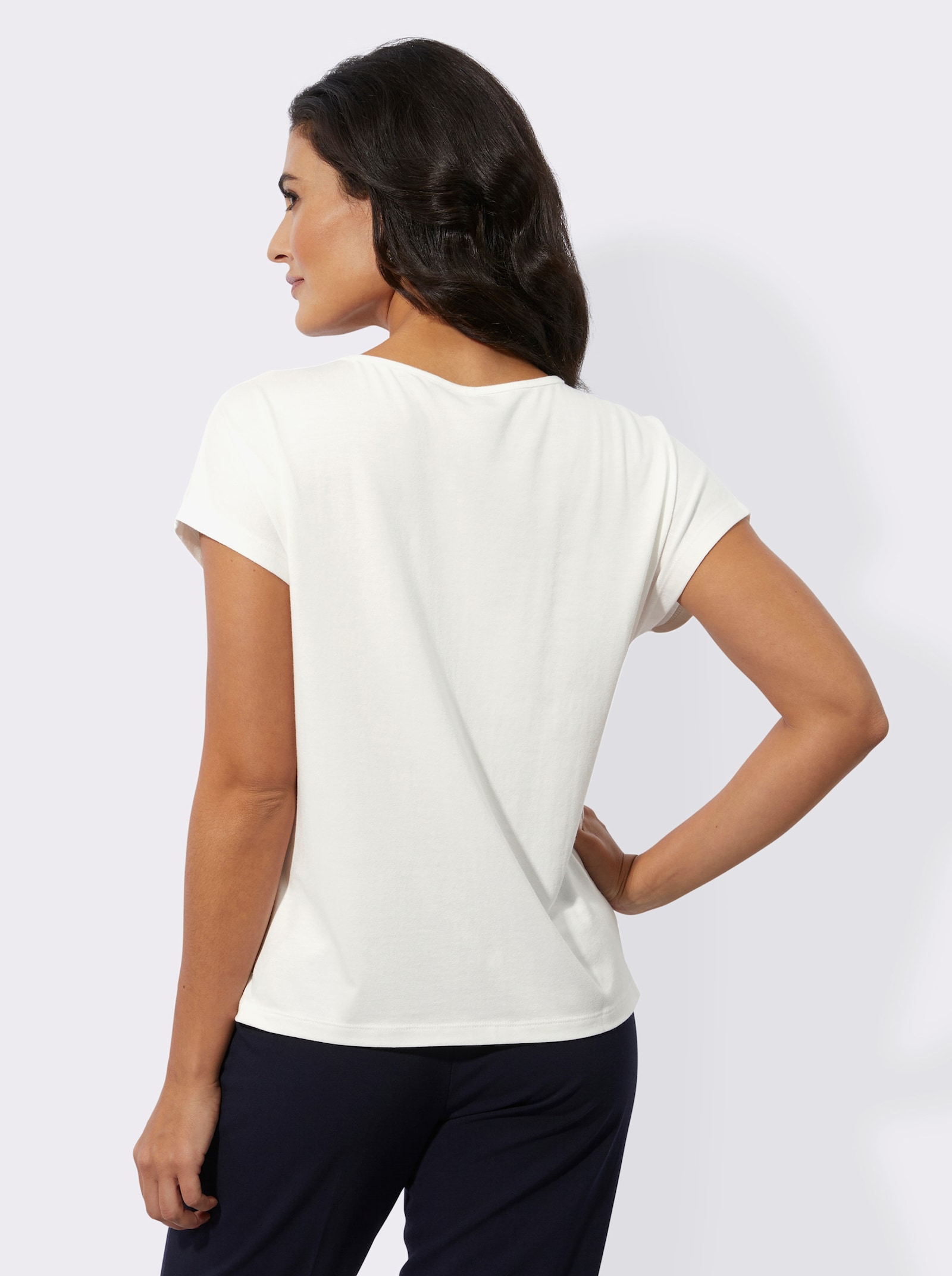 Shirt im hochwertigen Baumwoll-Modal-Mix - ecru