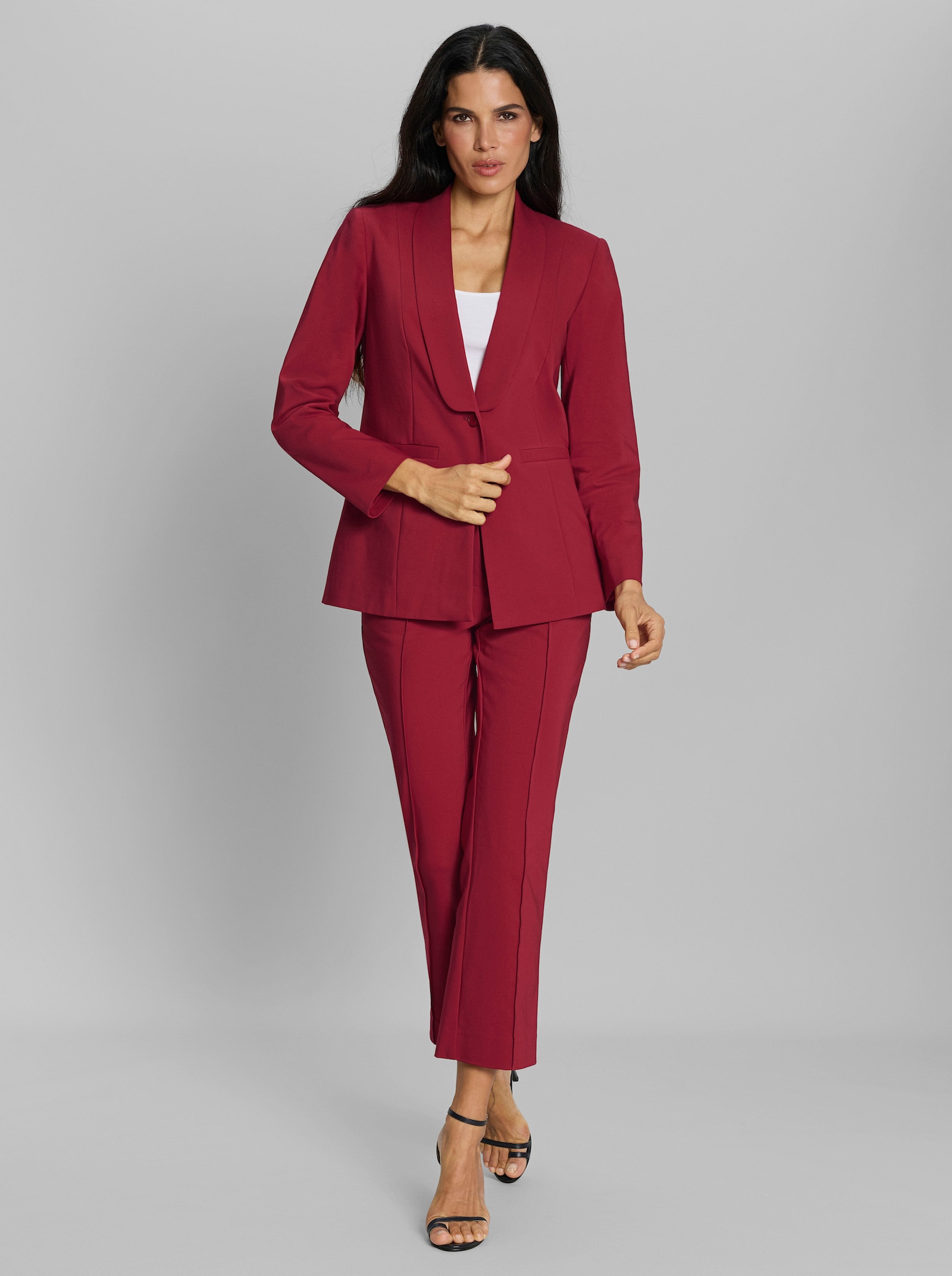 heine Hosenanzug in bequemer STretch-Qualität - kirsche