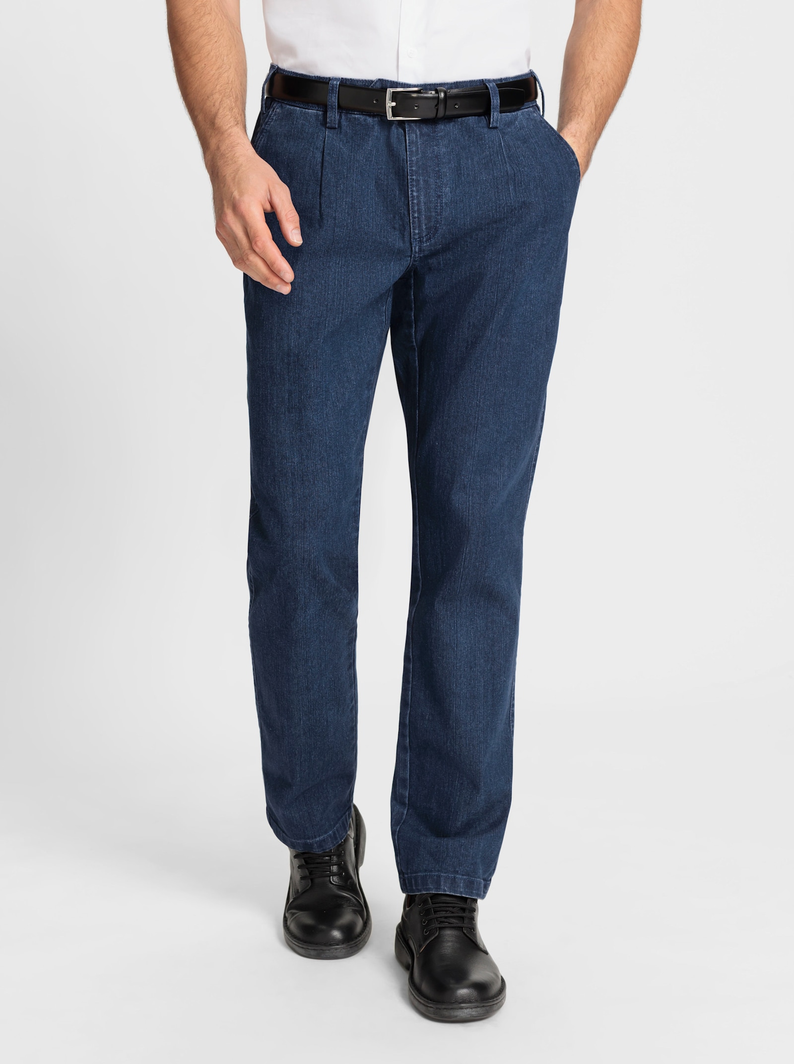 Marco Donati Jeans mit Bundfalten - jeansblau