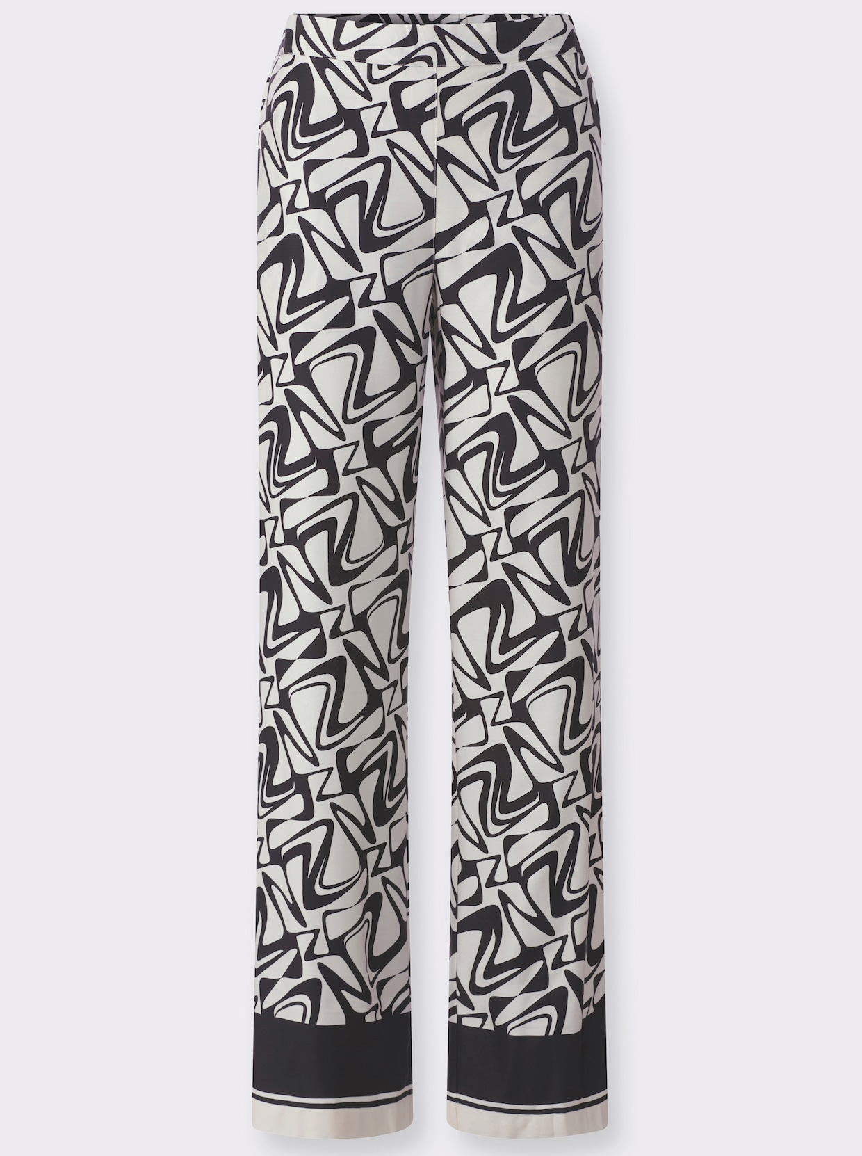 heine Schlupfhose - schwarz-champagner-bedruckt