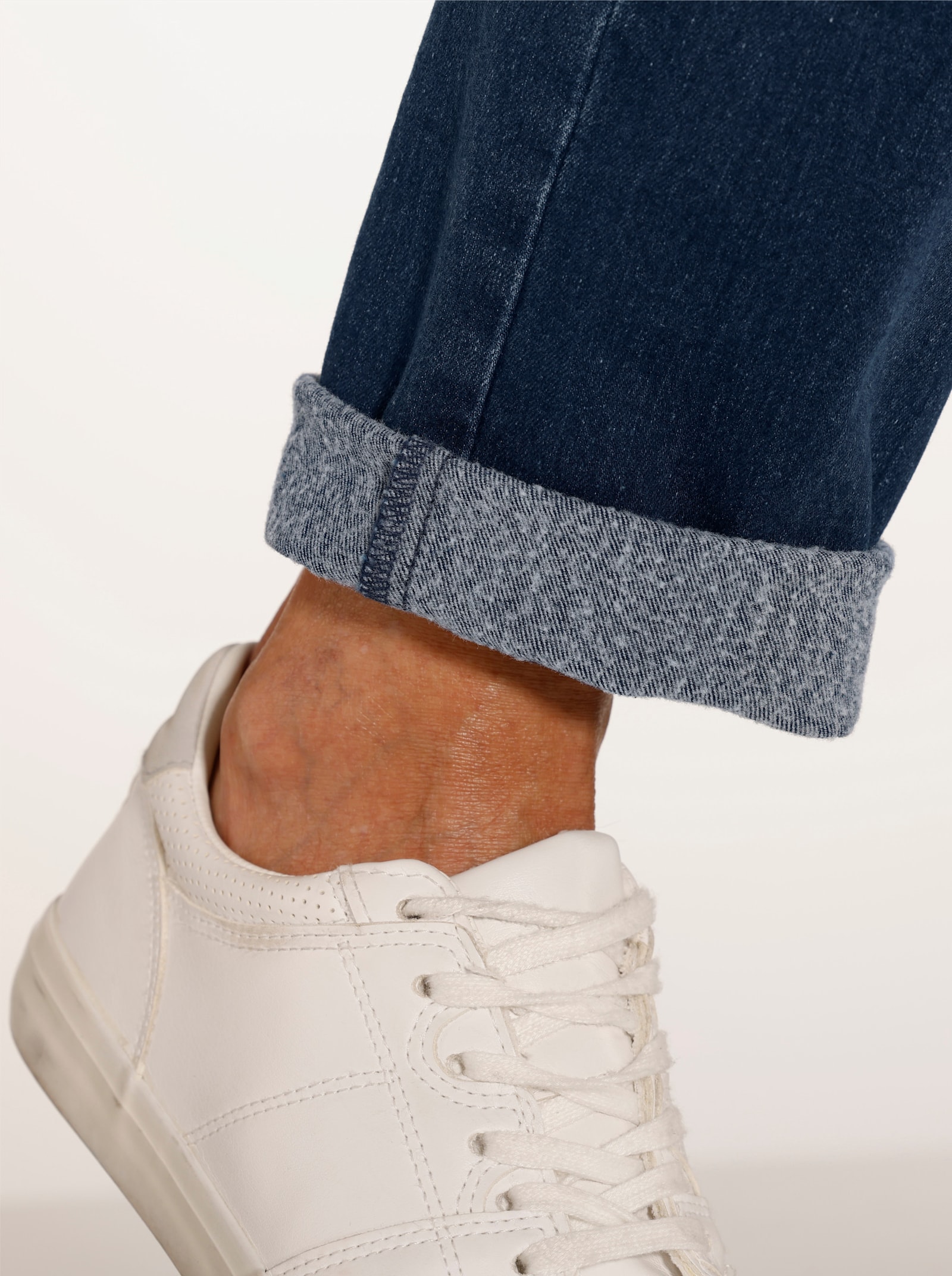 Thermojeans mit Rundum-Dehnbund - blue-stone-washed
