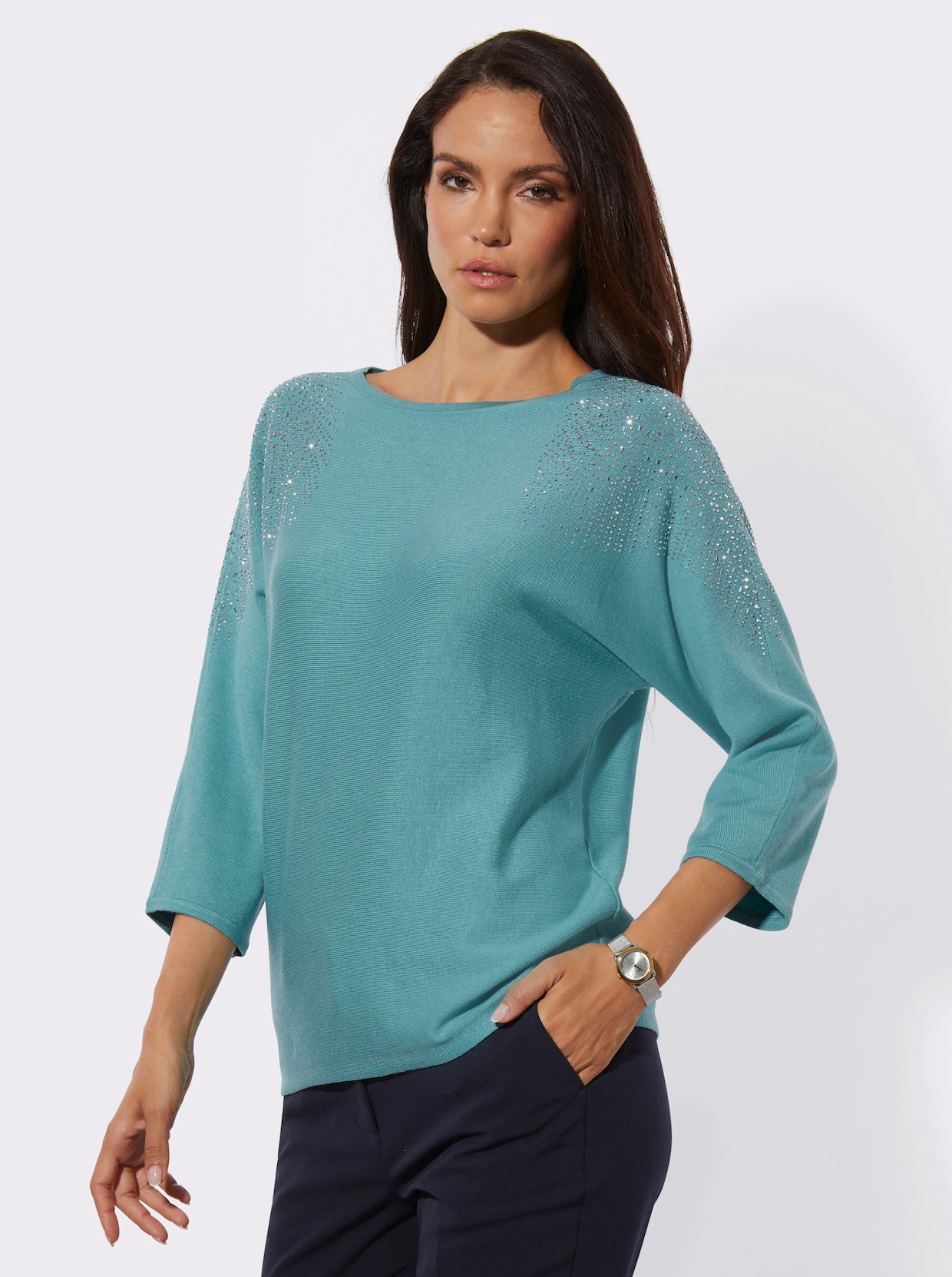 3/4 Arm-Pullover - ozean