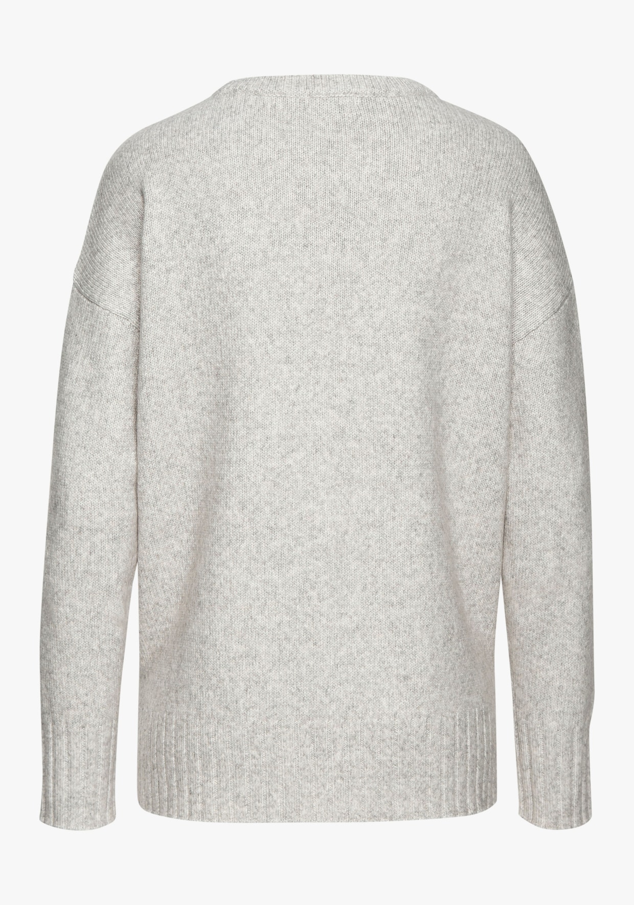 LASCANA Pullover met ronde hals - grijs gemêleerd