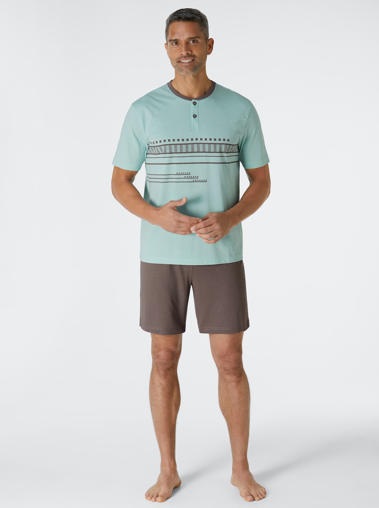 wäschepur men Shortys - himmelblau + mint