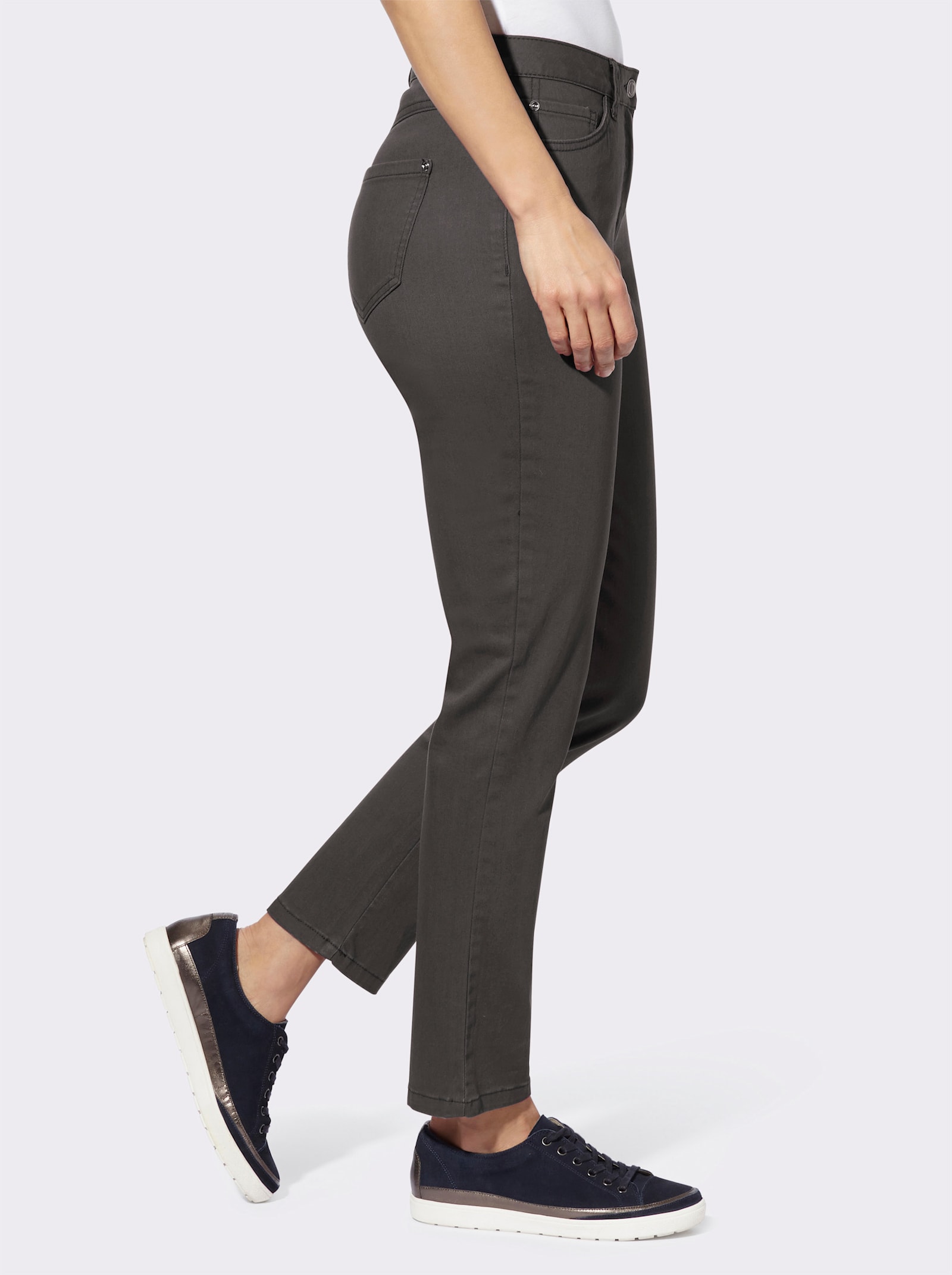 Hose in knöchelfreier Länge - graphit