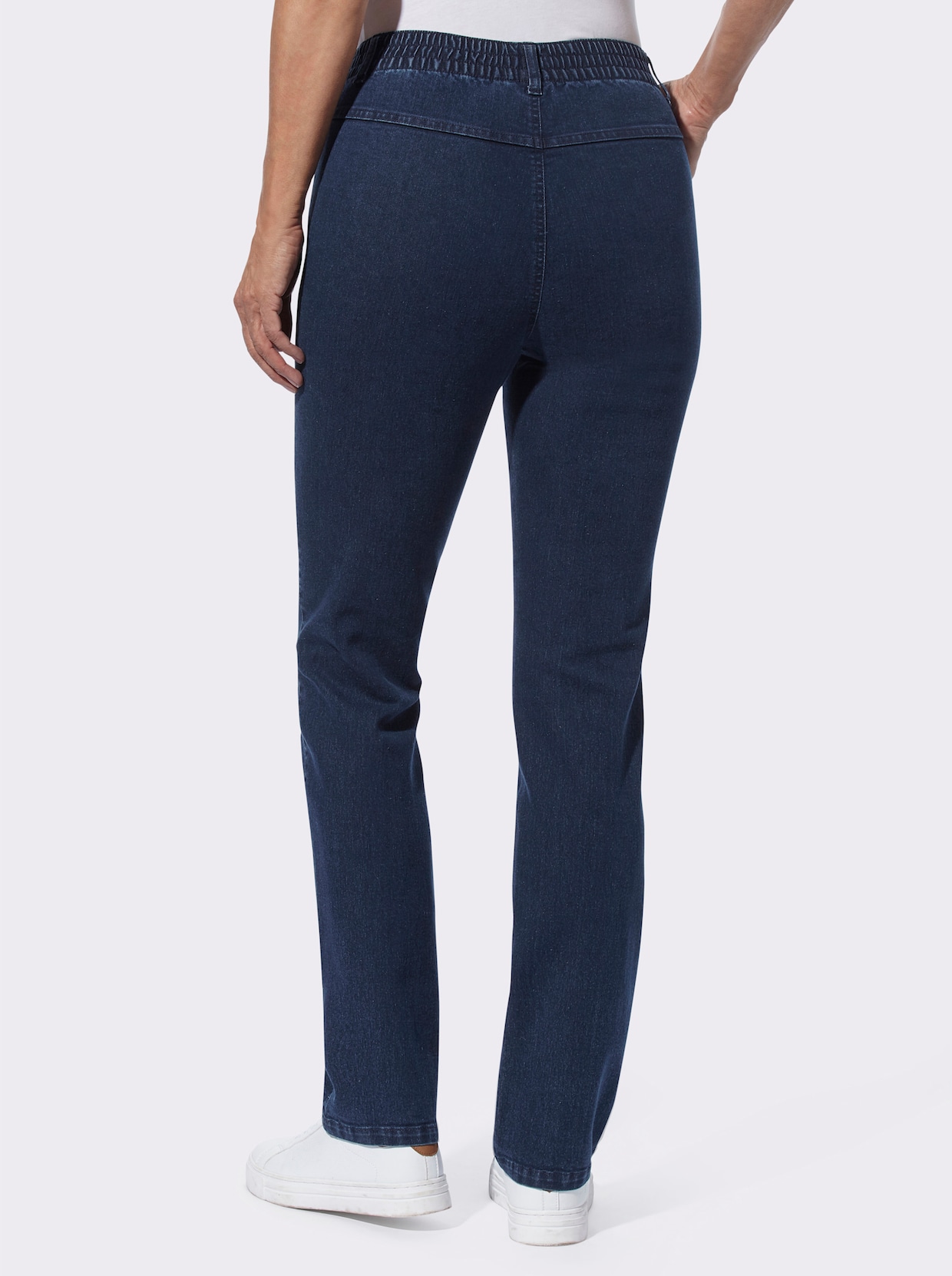 Jeans - dark blue + black denim