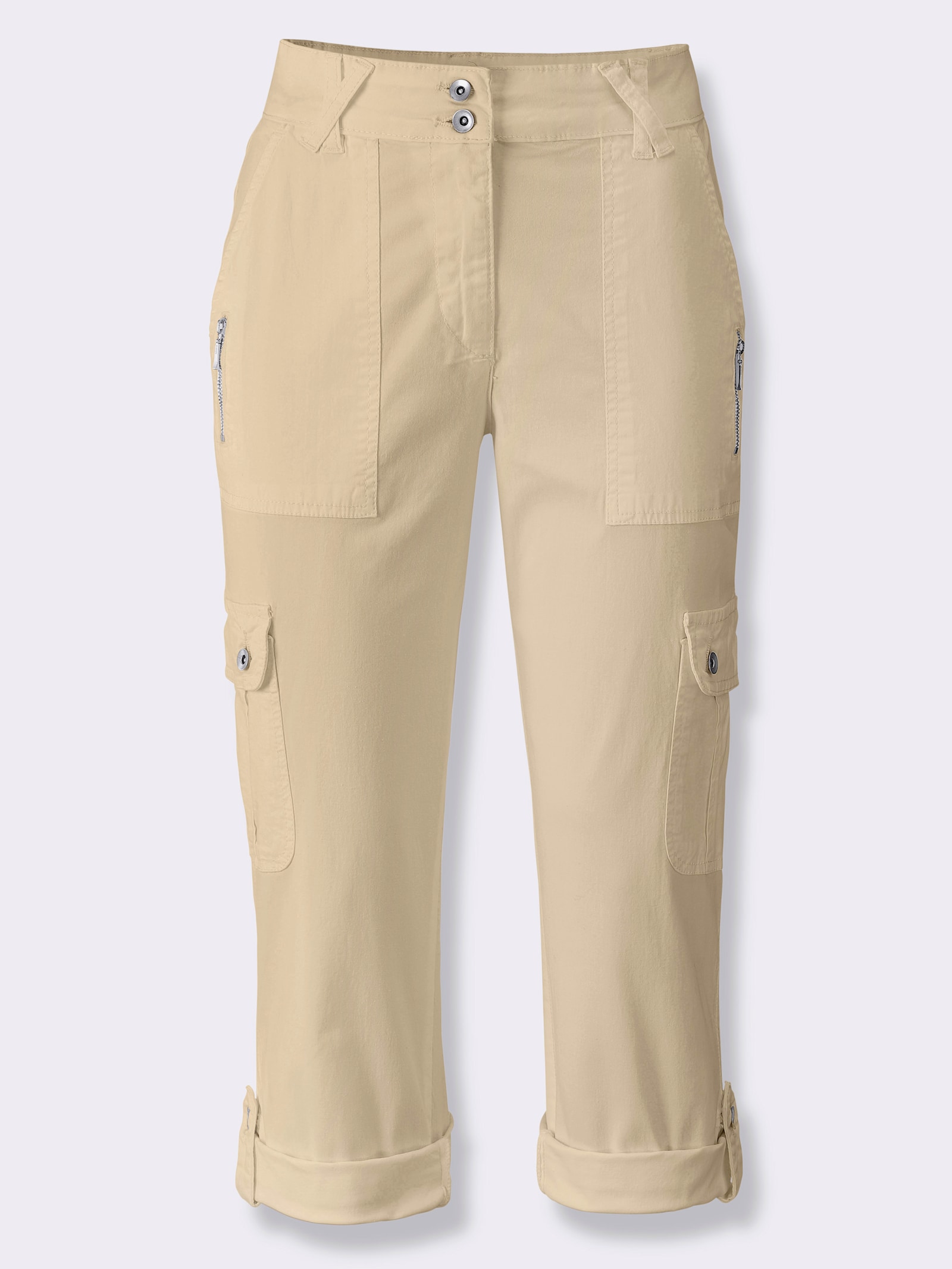 heine Cargohose in verkürzter Länge - beige