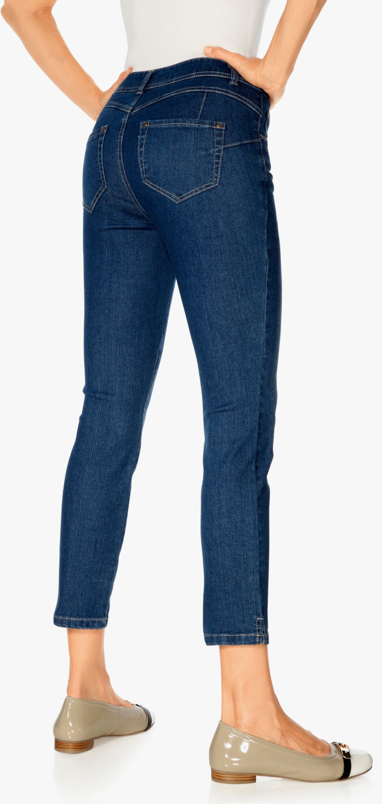 heine 'Buik weg'-jeans - blue denim