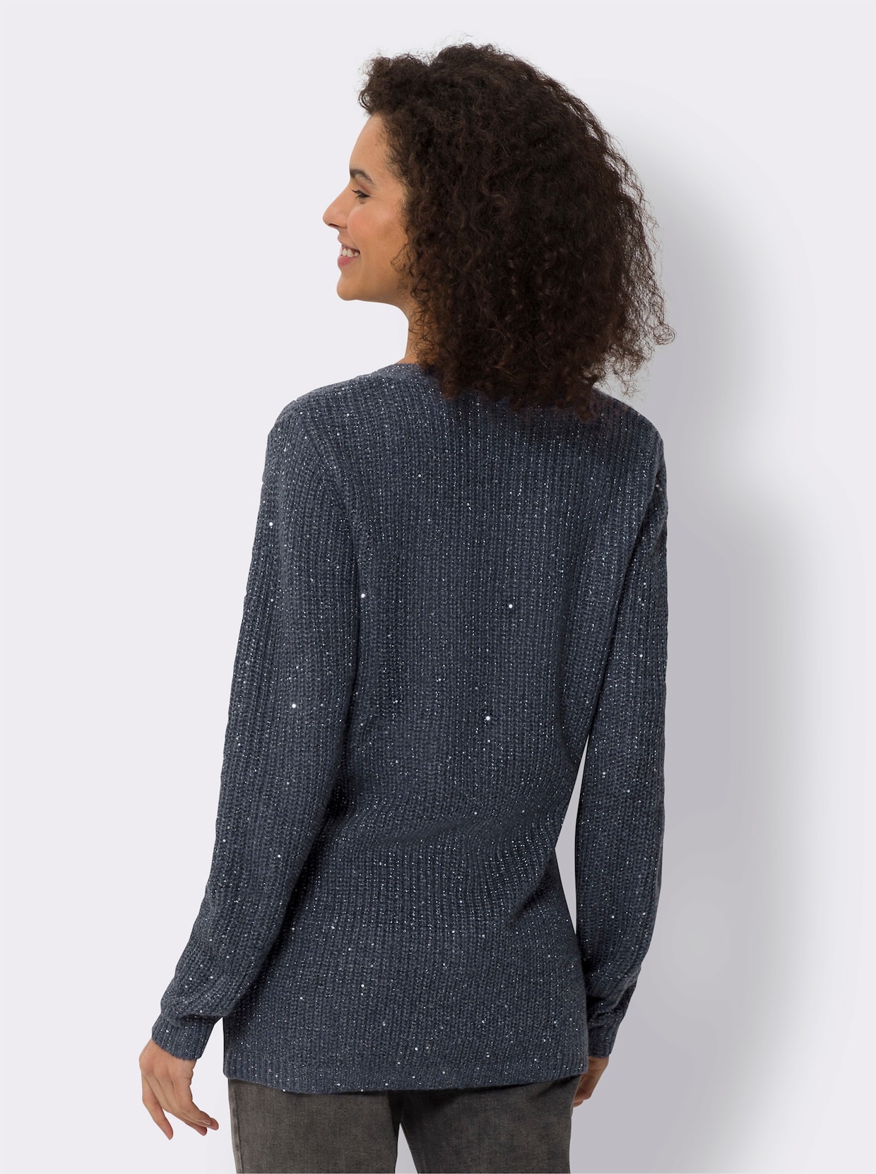 heine Strickjacke - rauchblau