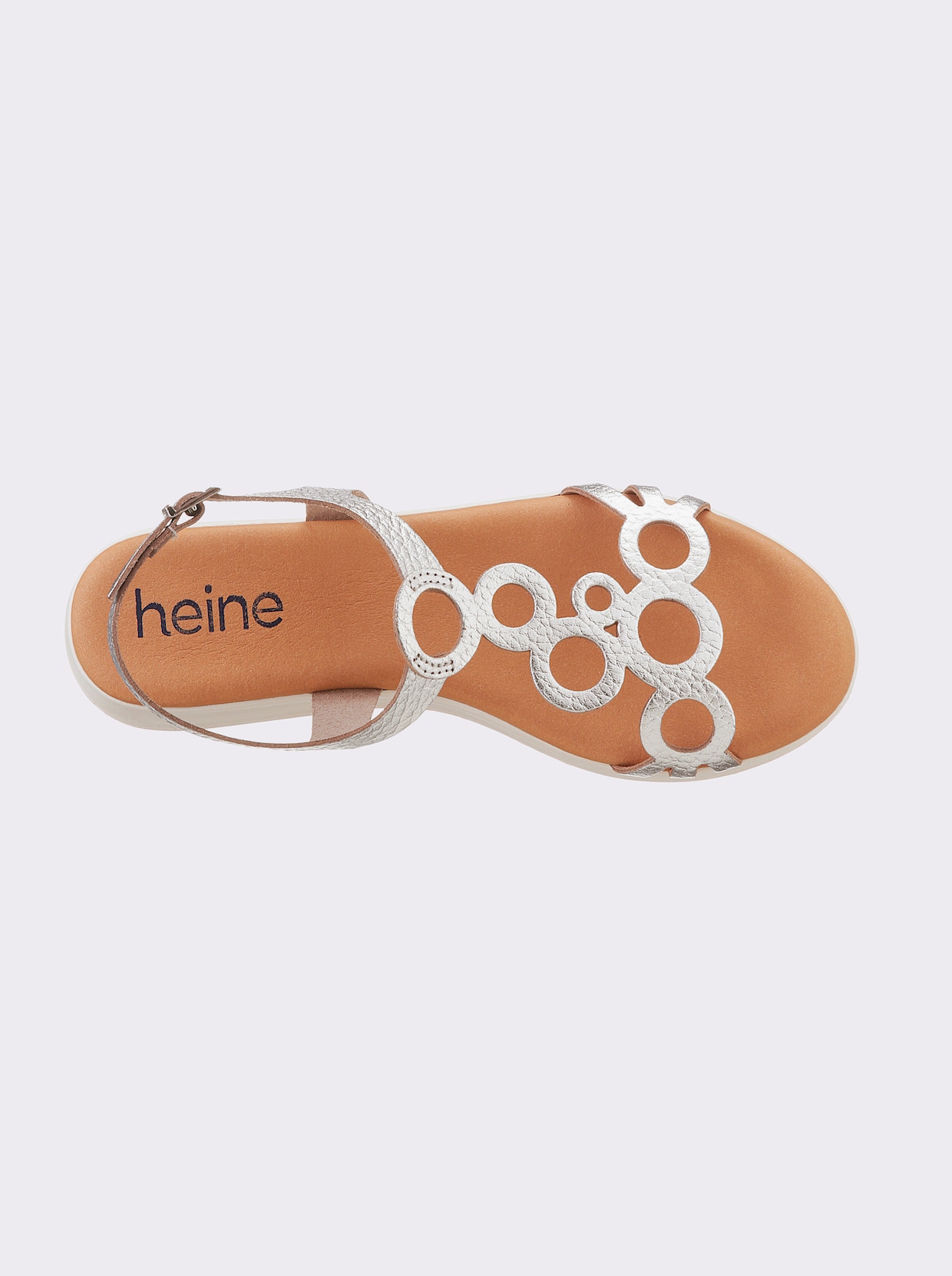 heine sandalen - Zilverkleur