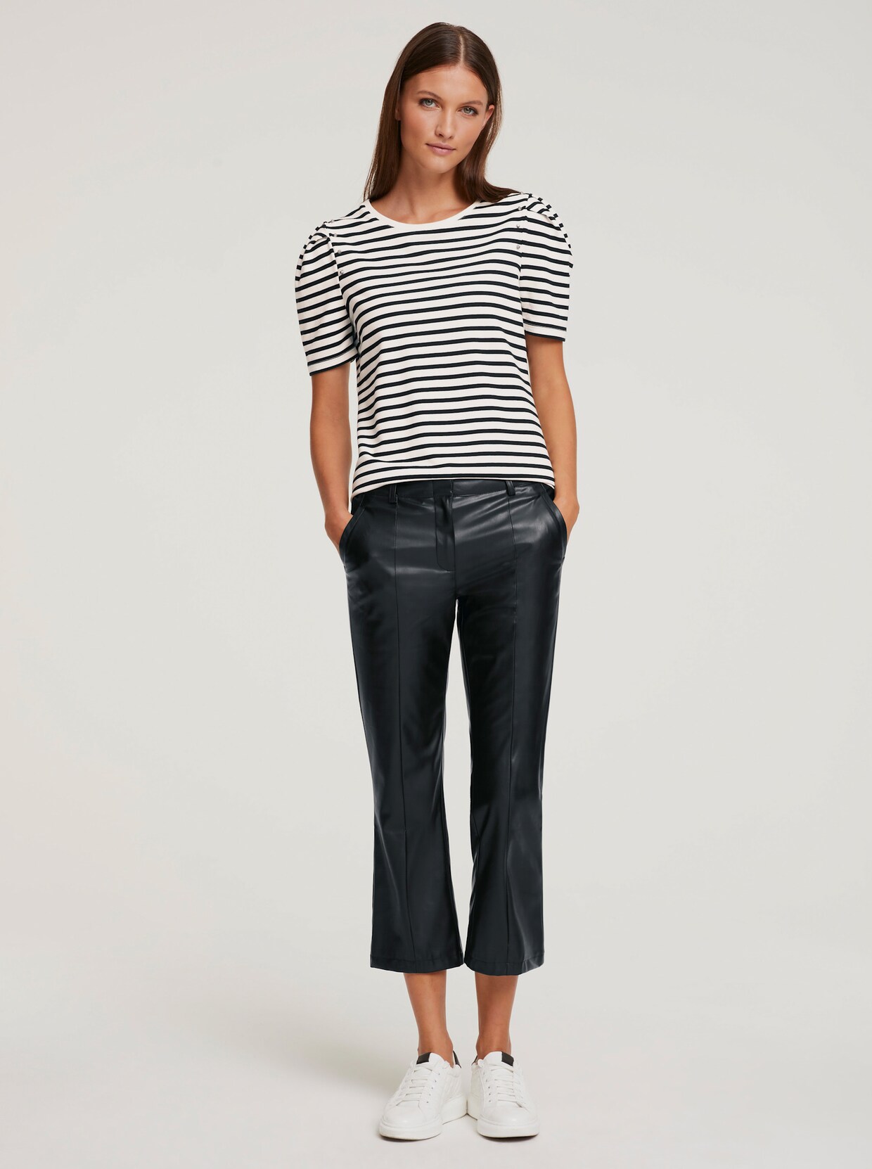heine Shirt - schwarz-ecru