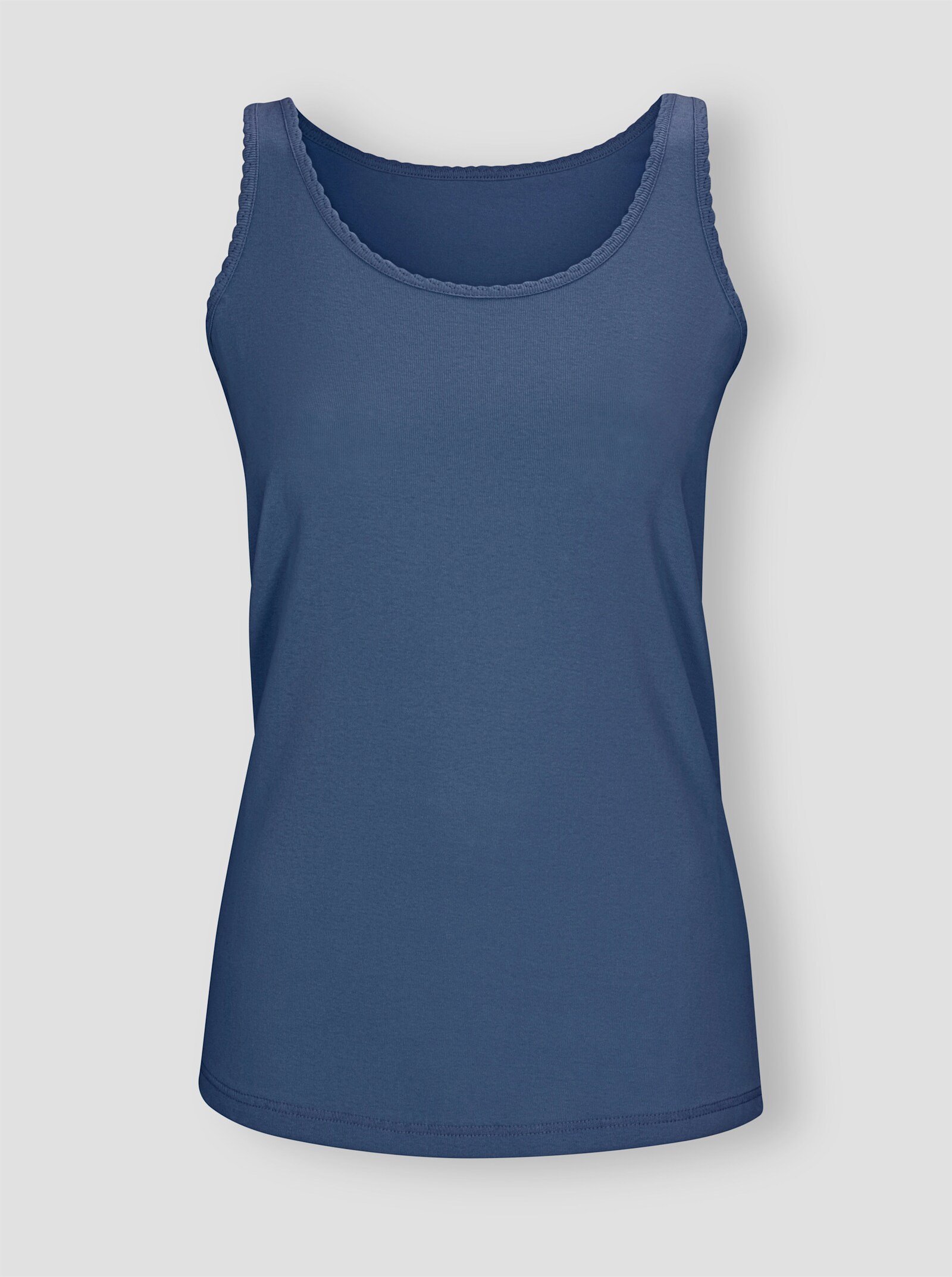 wäschepur Achselhemd - marine + jeansblau + mint