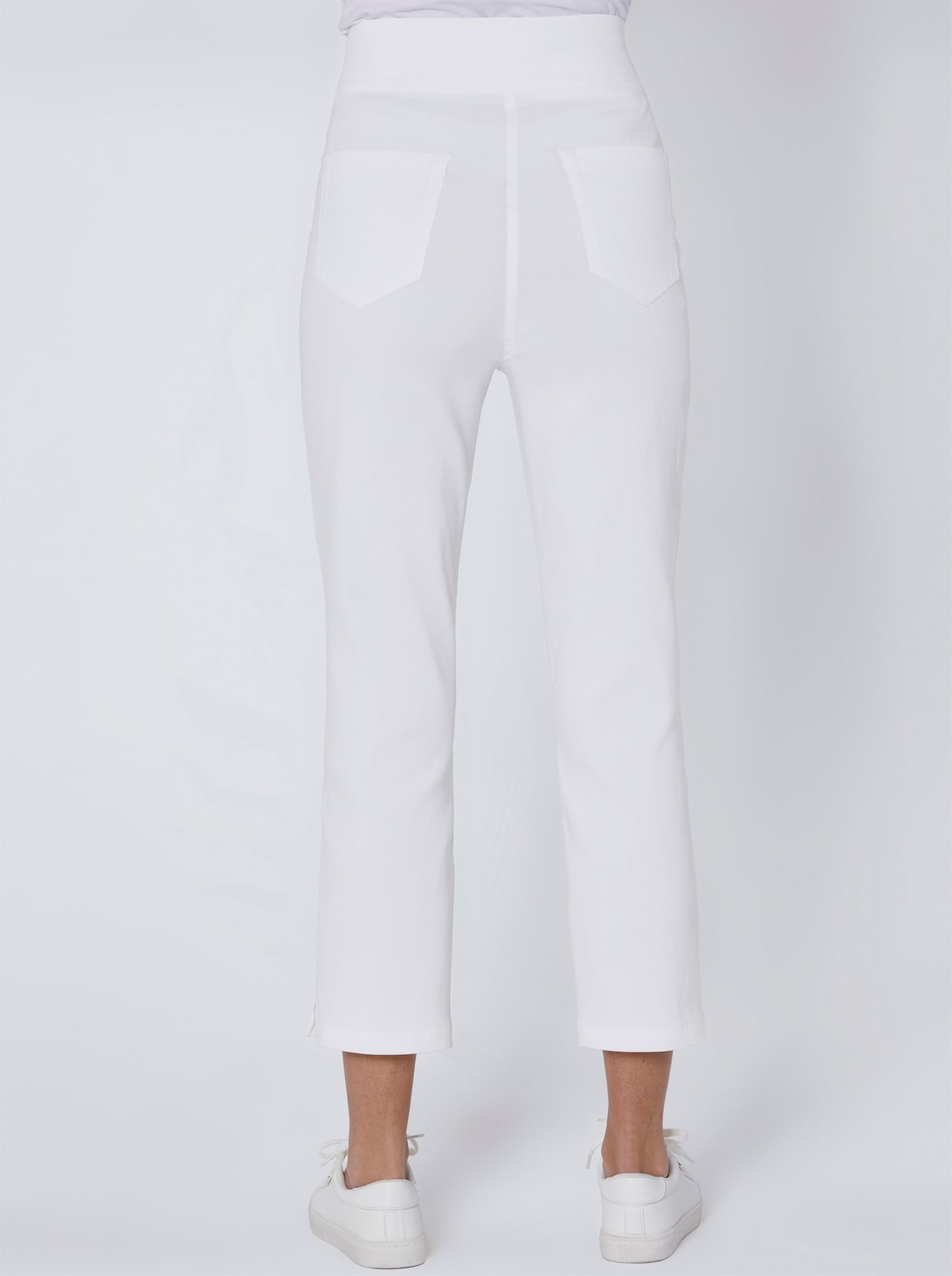 CREATION L PREMIUM Pantalon 7/8 lyocell - blanc