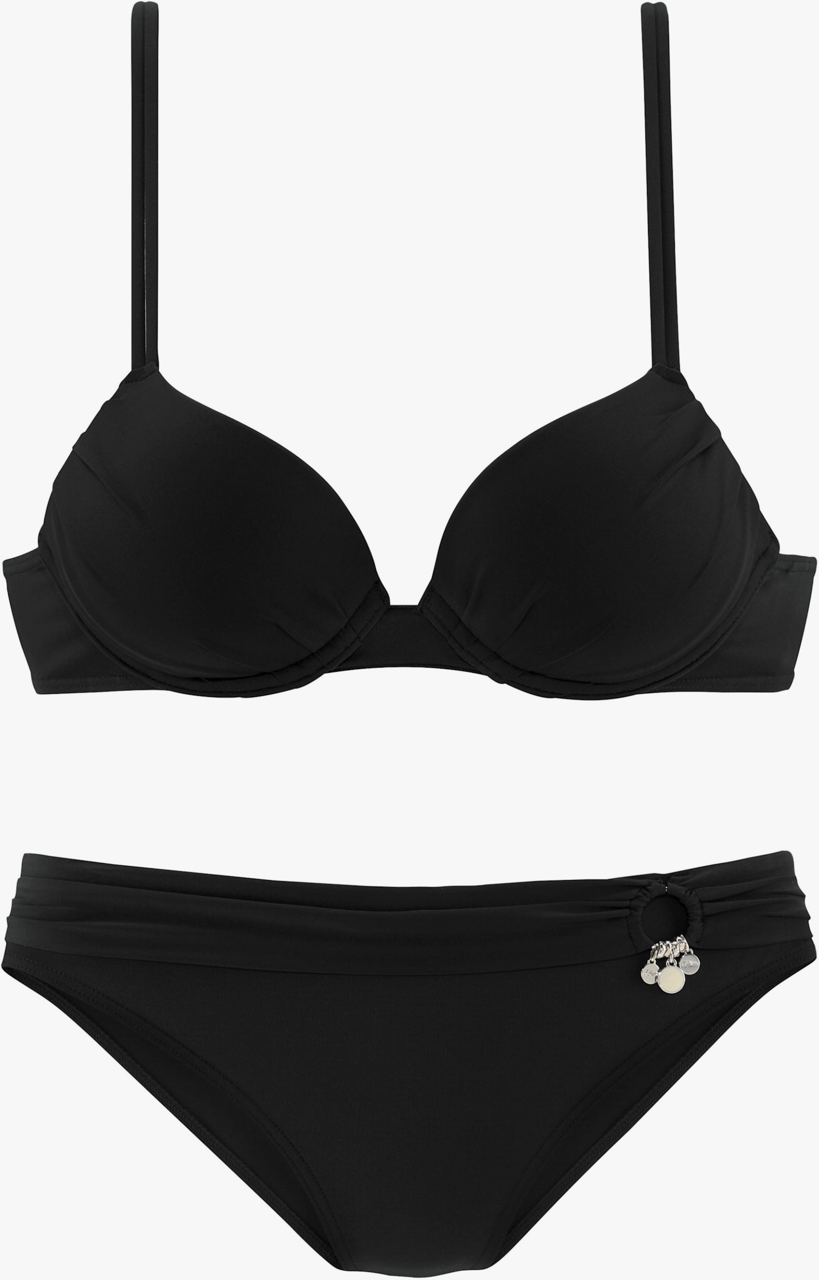 s.Oliver Push-Up-Bikini - schwarz